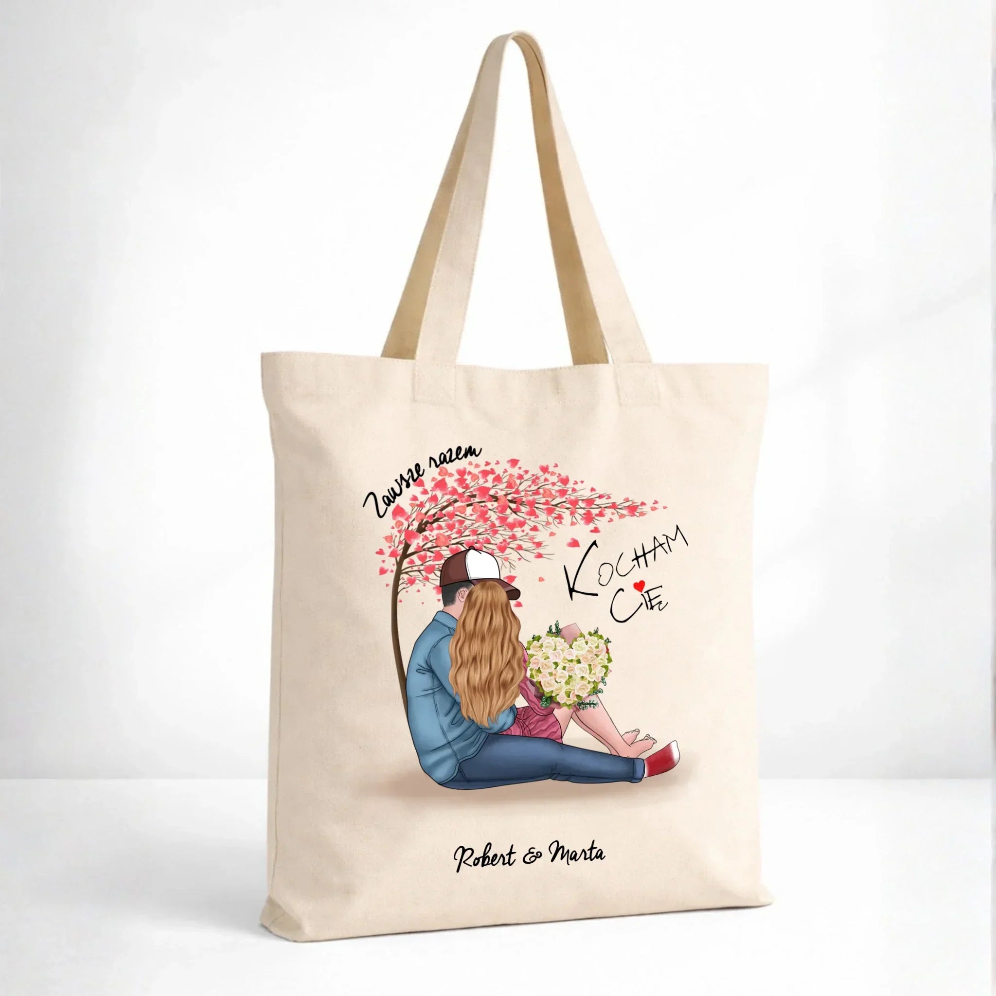 Torba dla par - Zawsze razem - personalizowana W04 - StoryCups.pl