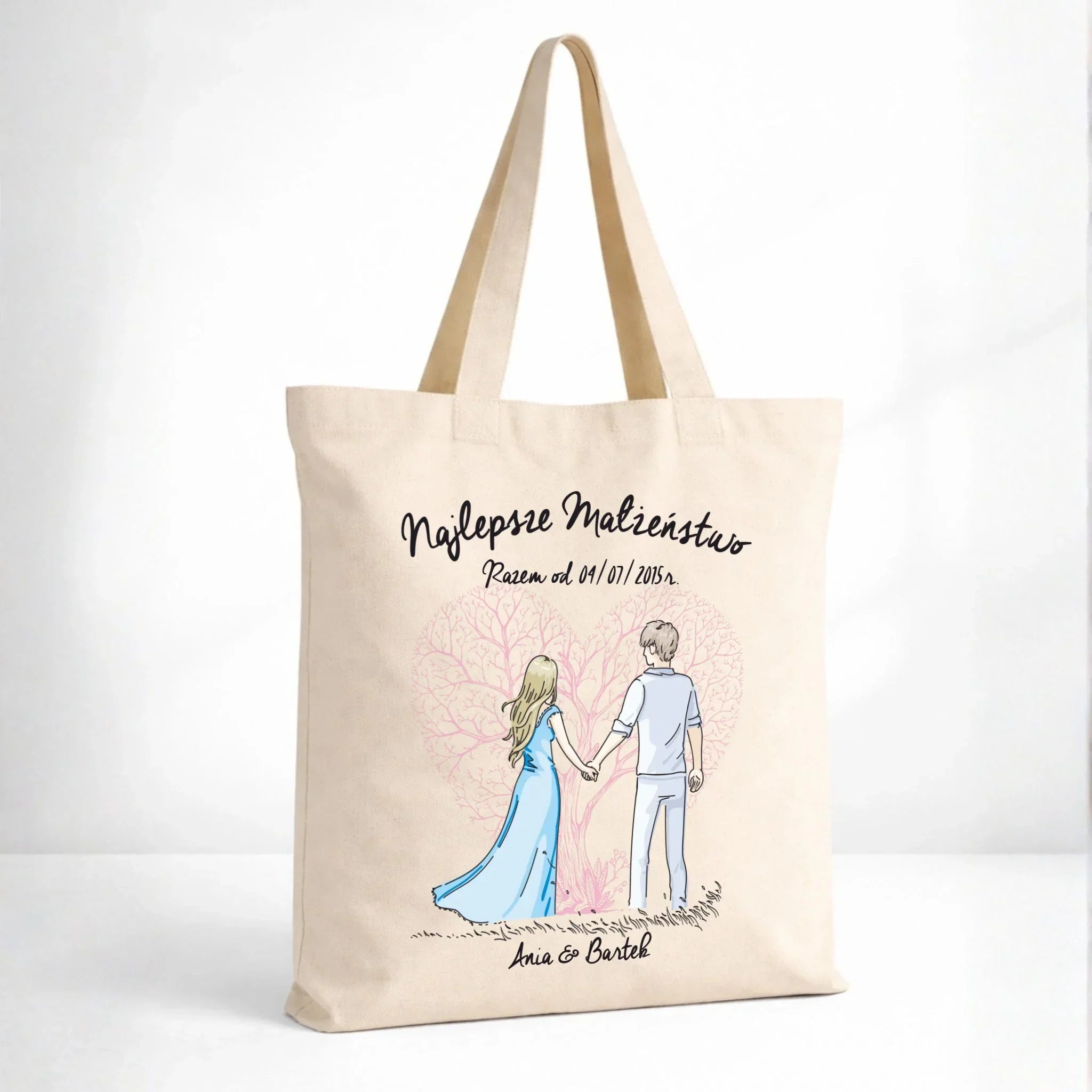 Torba dla par - Najlepsze małżeństwo - personalizowana W03 - StoryCups.pl