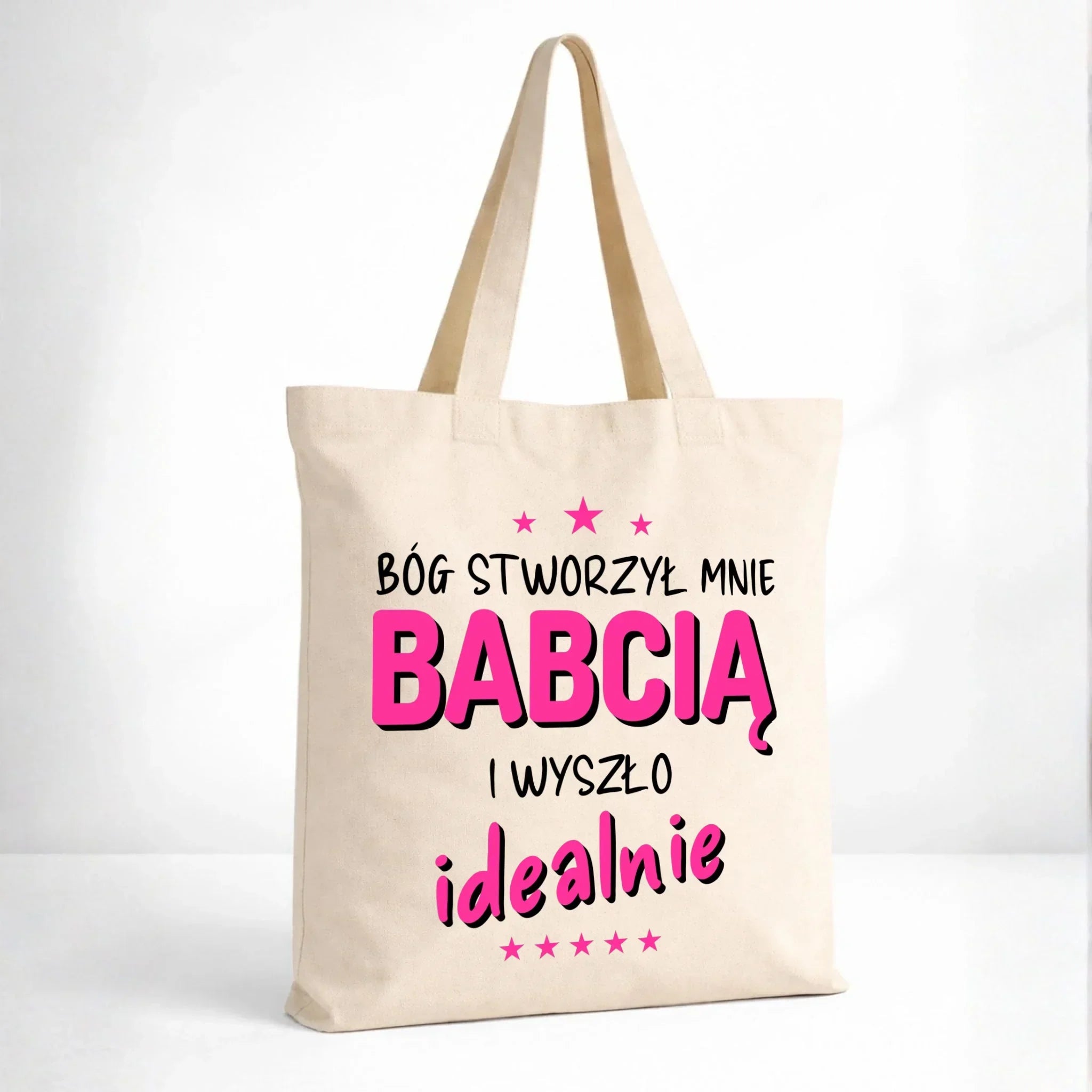 Torba dla babci - Bóg stworzył mnie babcią i wyszło idealnie B08 - StoryCups.pl