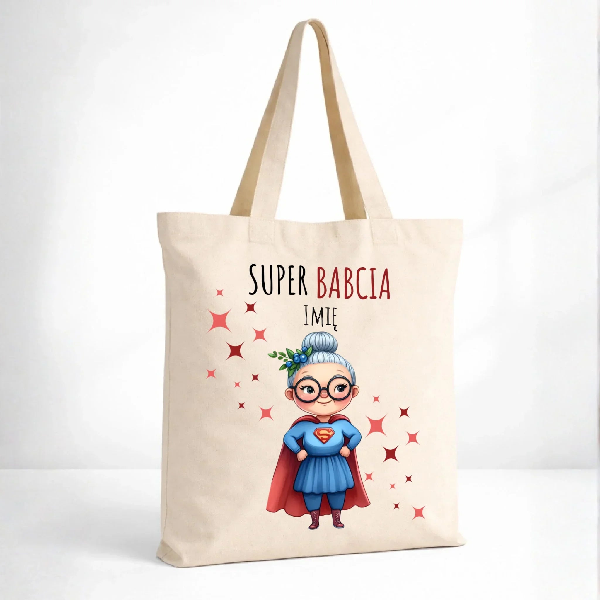 Torba dla babci - Super Babcia - personalizowana B02 - StoryCups.pl