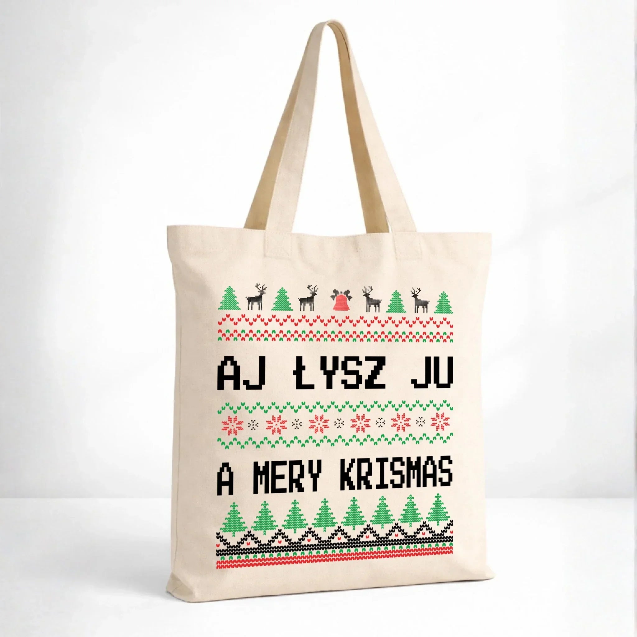 Torba świąteczna - Aj łysz ju a mery krismas BN12 - StoryCups.pl