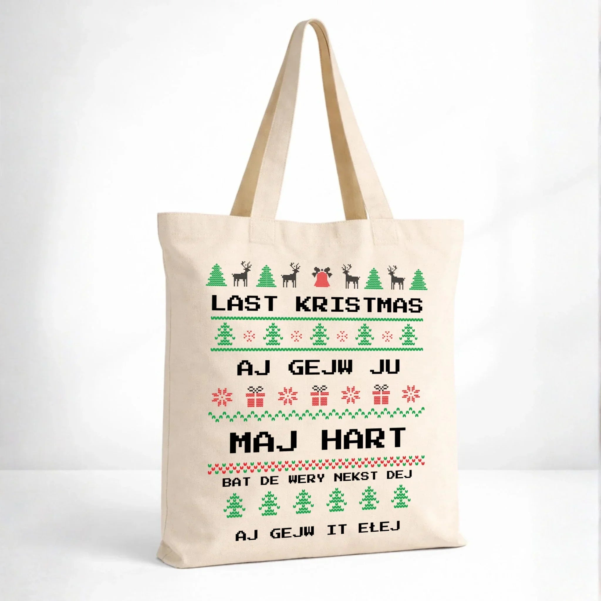Torba świąteczna - Last kristmas aj gejw ju maj hart BN13 - StoryCups.pl
