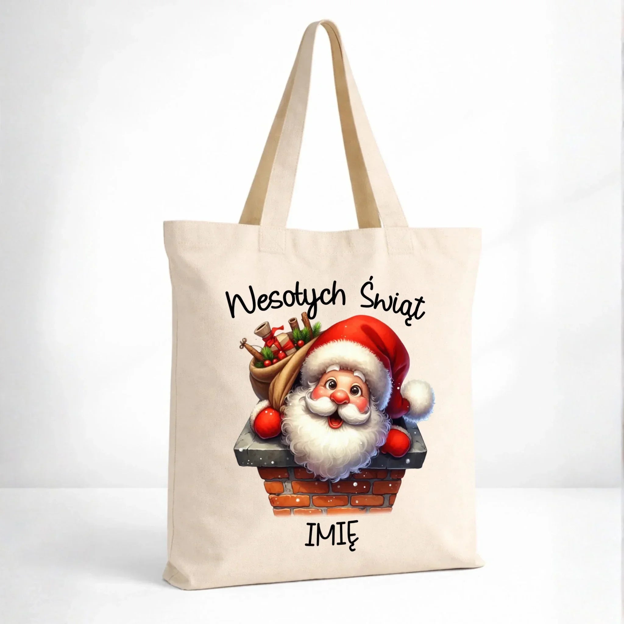 Torba świąteczna - prezent na Mikołajki Mikołaj - personalizowana BN08 - StoryCups.pl