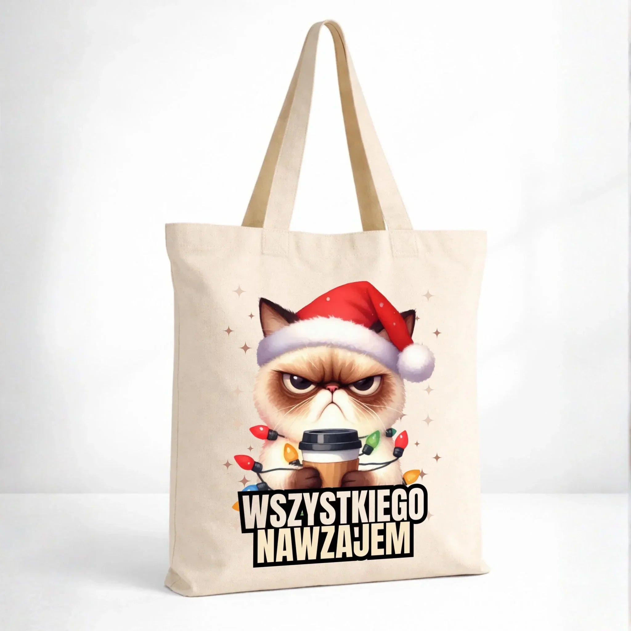 Torba świąteczna - Grumpy Cat Wszystkiego nawzajem BN33 - StoryCups.pl