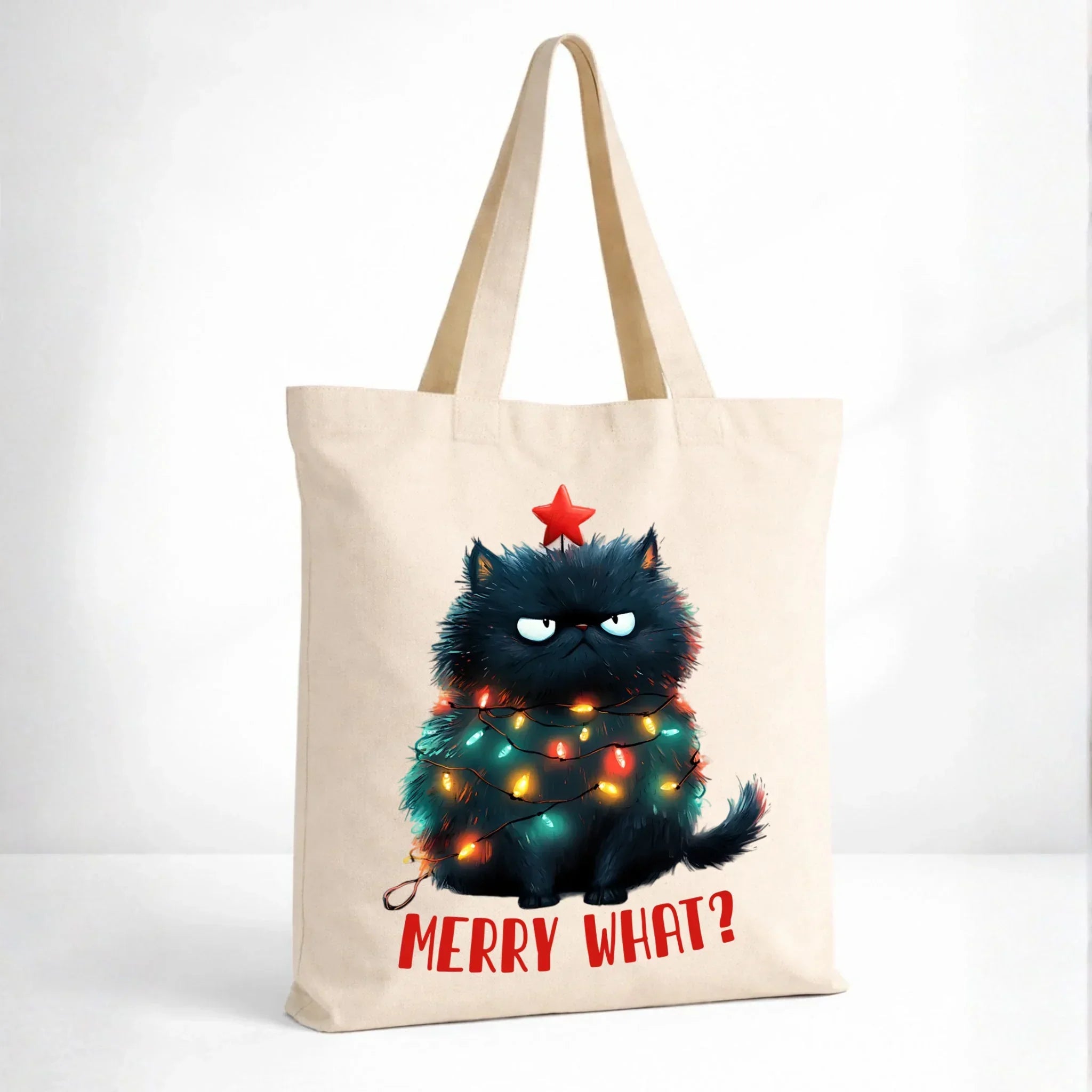Torba świąteczna - Grumpy Cat Merry what? BN37 - StoryCups.pl
