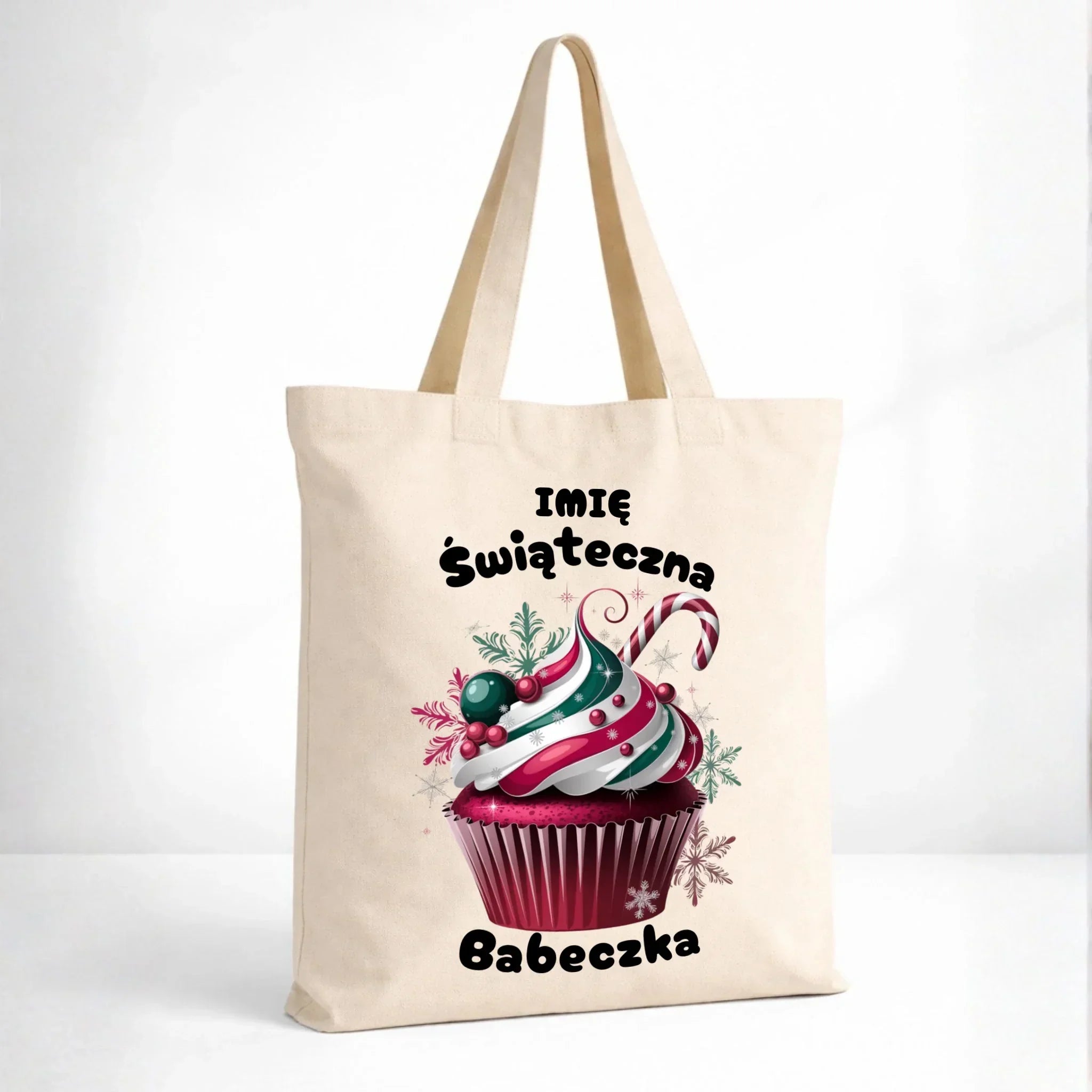 Torba na święta - Świąteczna babeczka - personalizowana BN30 - StoryCups.pl