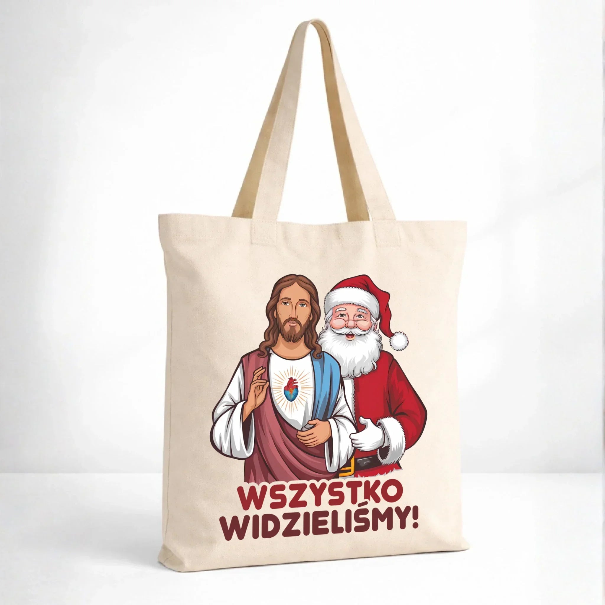 Torba świąteczna - Jezus i Mikołaj Wszystko widzieliśmy BN89 - StoryCups.pl
