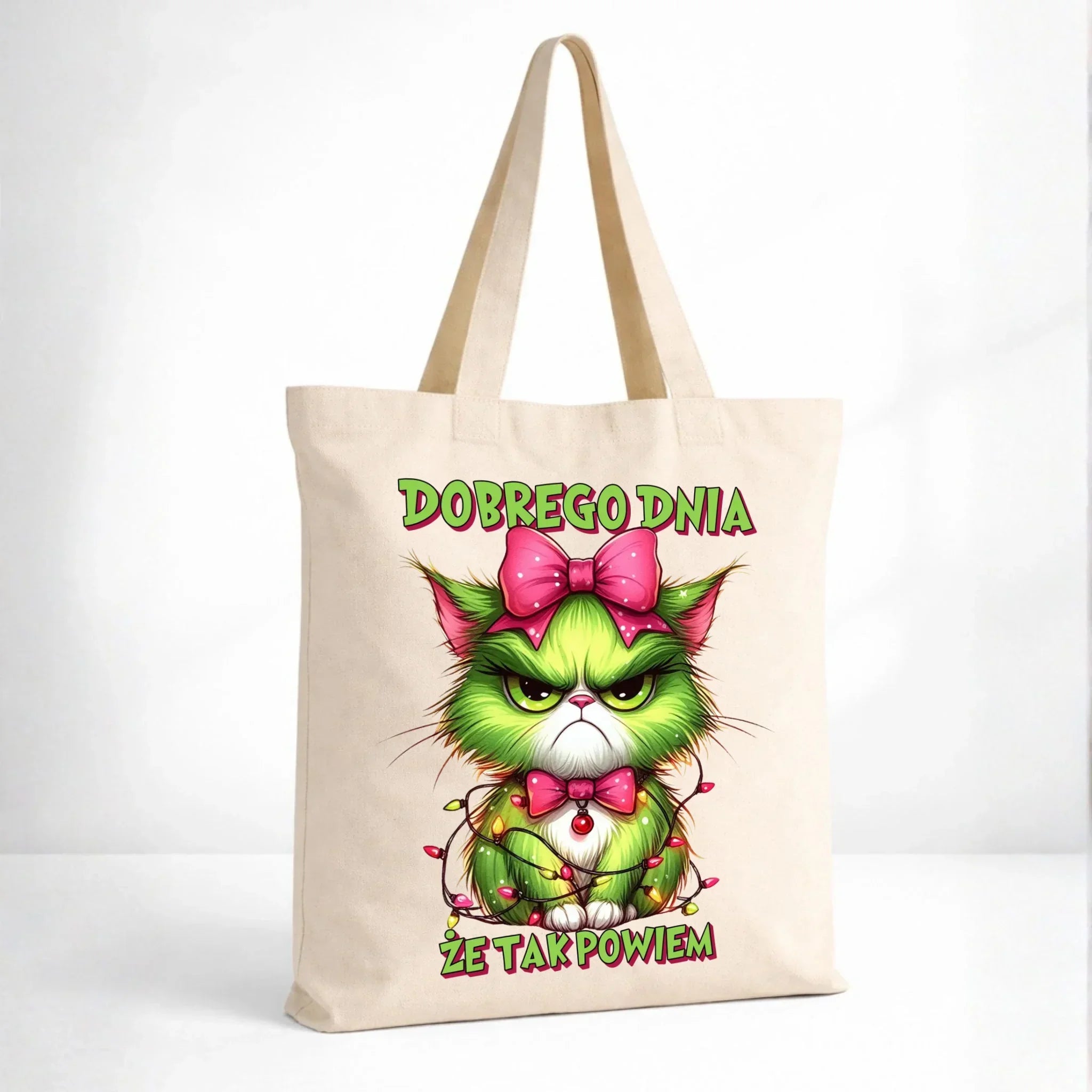 Torba świąteczna - prezent dla niej - Grinch dobrego dnia, że tak powiem BN153 - StoryCups.pl