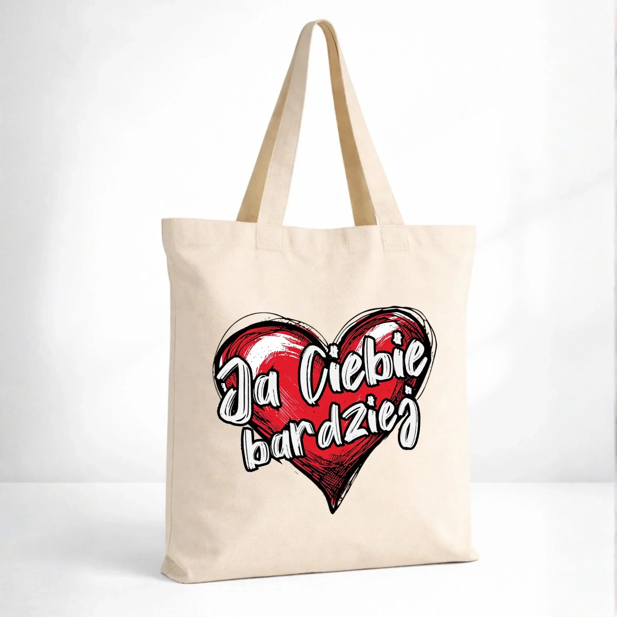 Torba dla par - Serce Ja Ciebie bardziej W84 - StoryCups.pl