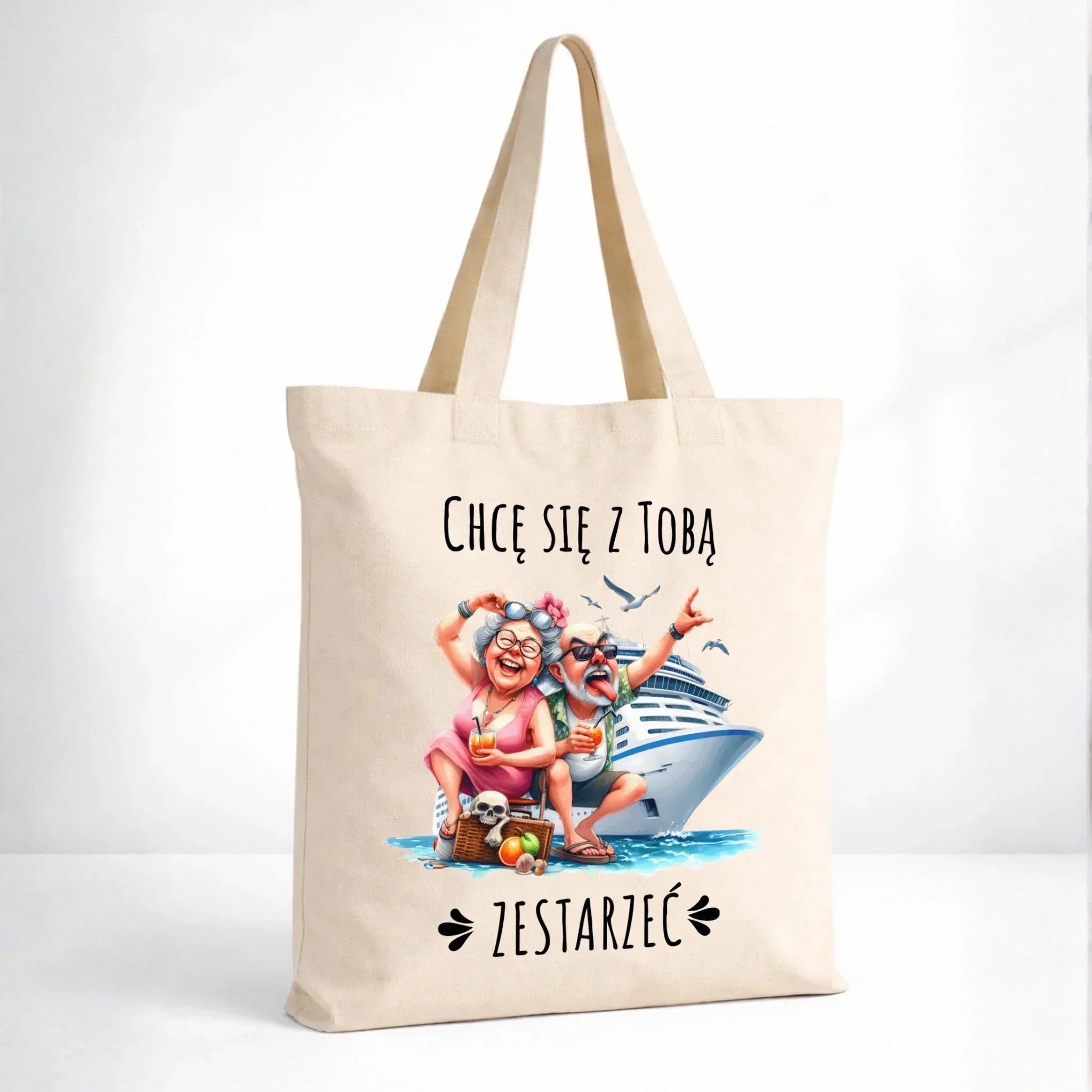 Torba dla par - Chcę się z Tobą zestarzeć W80 - StoryCups.pl