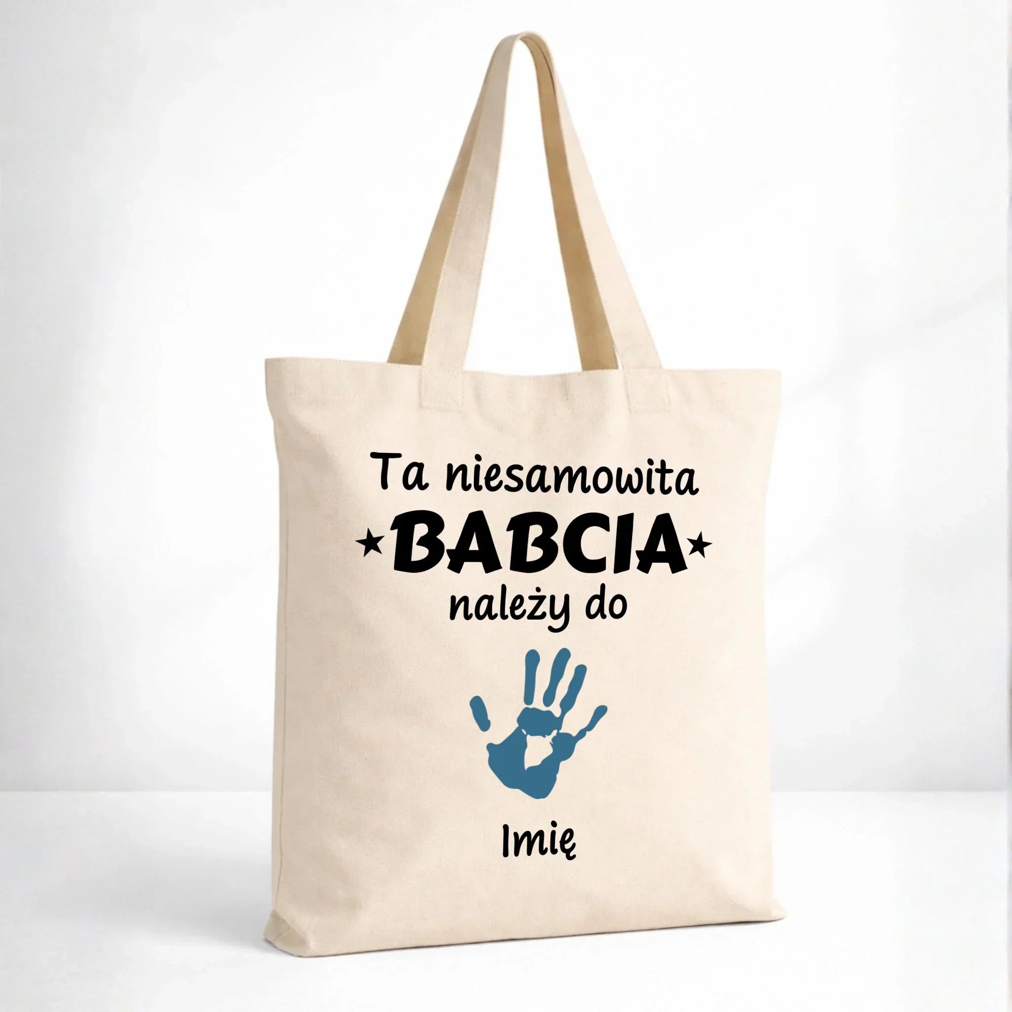 Torba dla babci - Babcia należy do wnuków 1–6 imion – personalizowana B33 - StoryCups.pl