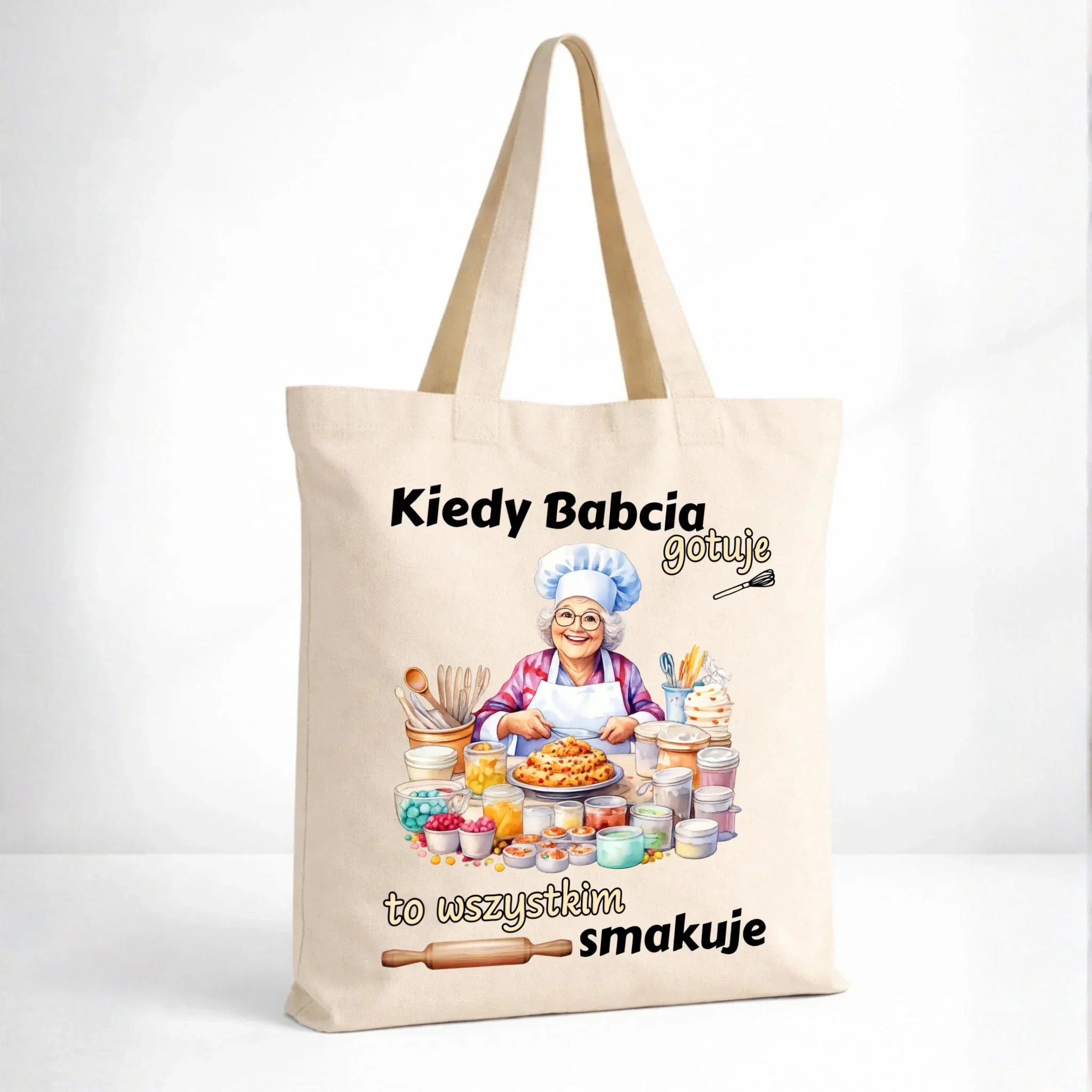 Torba dla babci - Kiedy babcia gotuje to wszystkim smakuje B34 - StoryCups.pl
