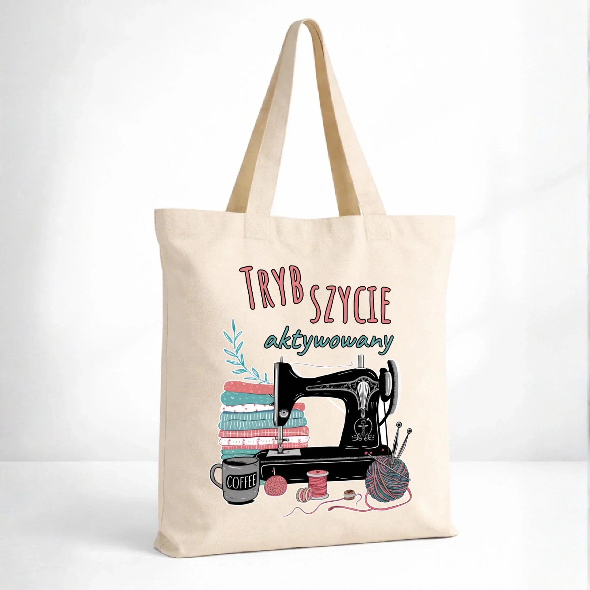 Torba szyciowa dla krawcowej - Tryb szycie aktywowany HS06 - StoryCups.pl