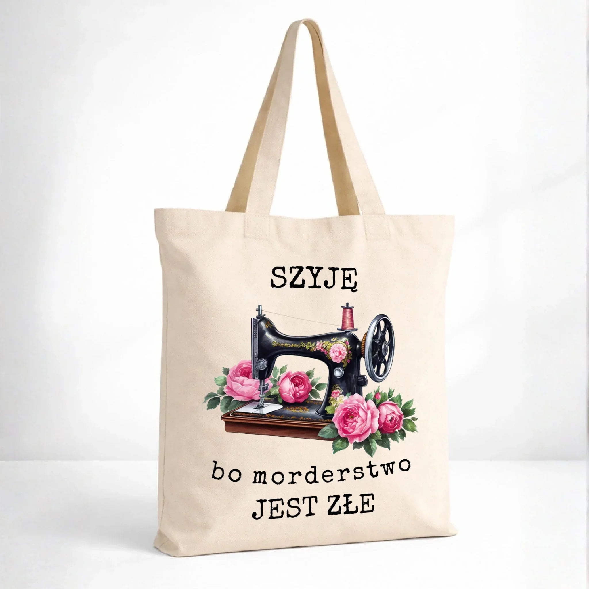 Torba szyciowa dla krawcowej - Szyję, bo morderstwo jest złe HS14 - StoryCups.pl