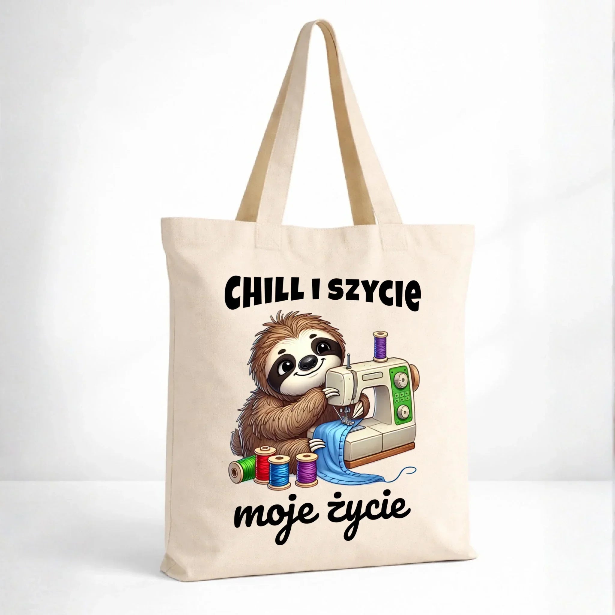 Torba szyciowa dla krawcowej - Chill i szycie moje życie HS17 - StoryCups.pl
