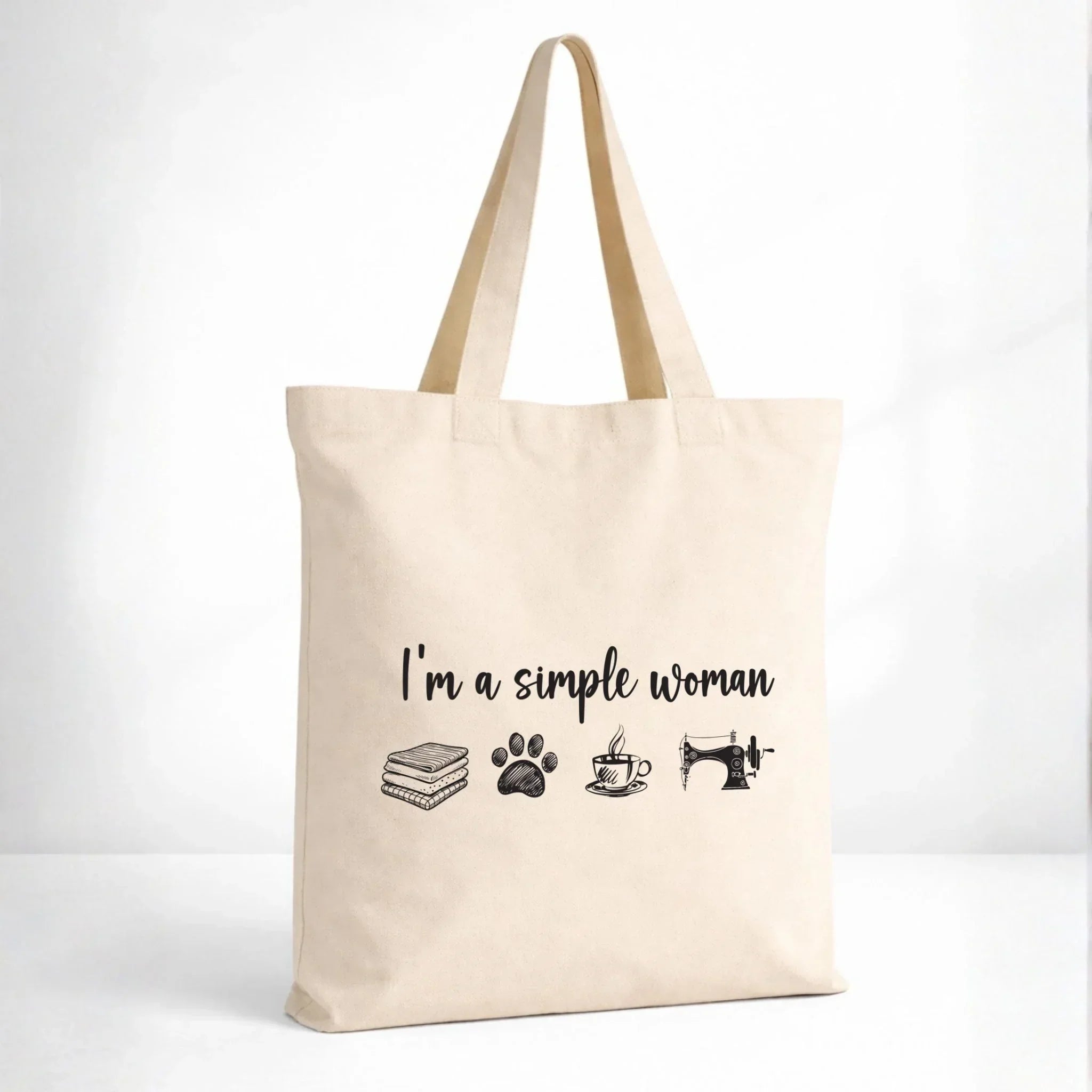 Torba szyciowa dla krawcowej - I'm a simple woman HS20 - StoryCups.pl