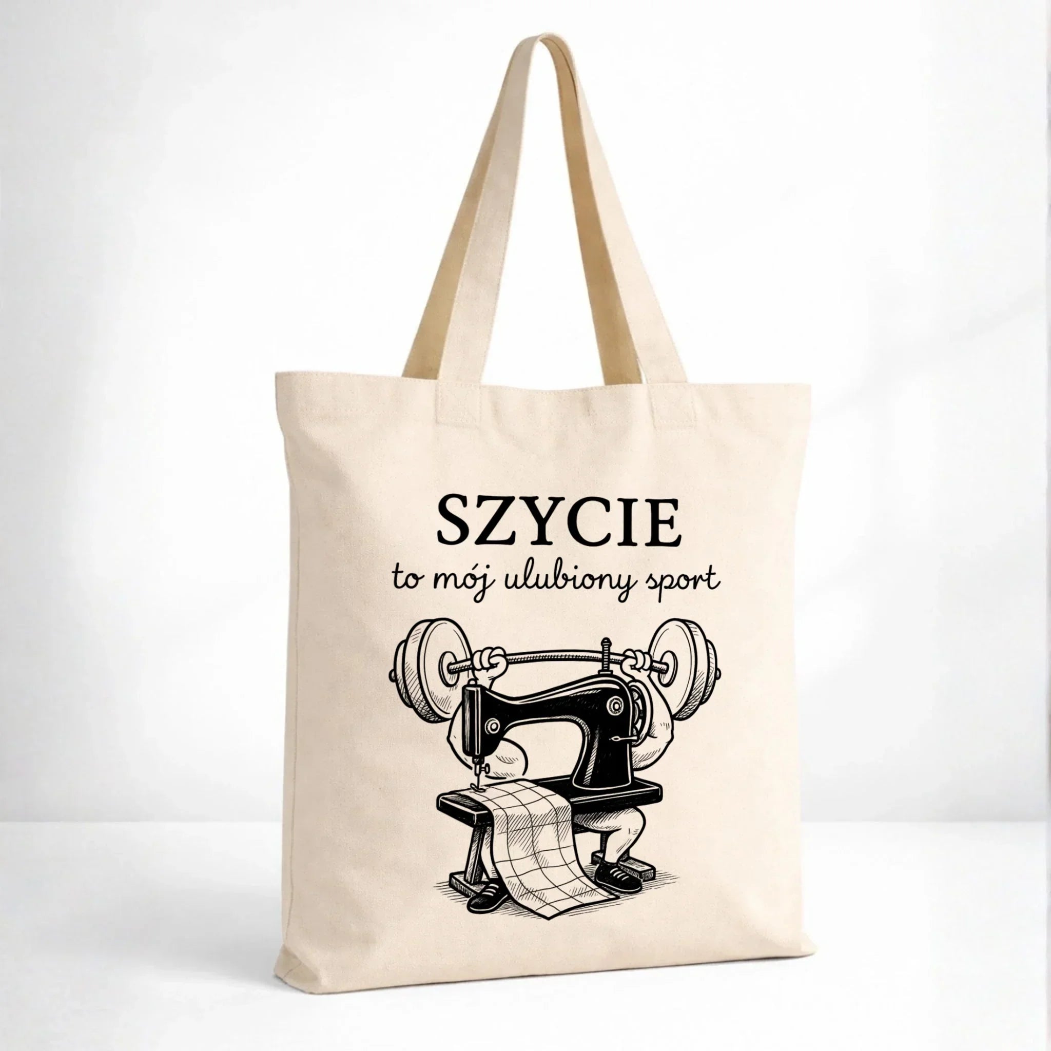 Torba szyciowa dla krawcowej - Szycie to mój ulubiony sport HS23 - StoryCups.pl