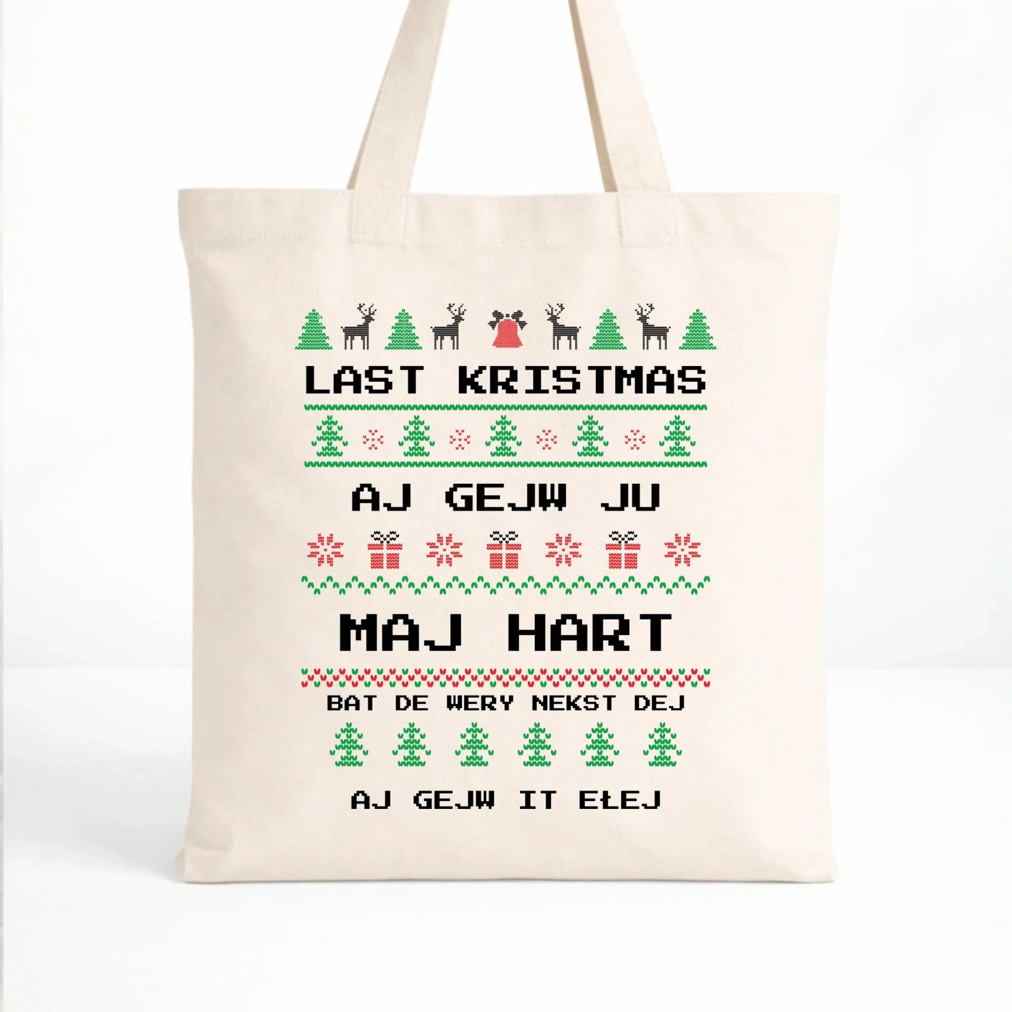 Torba świąteczna - Last kristmas aj gejw ju maj hart BN13 - StoryCups.pl