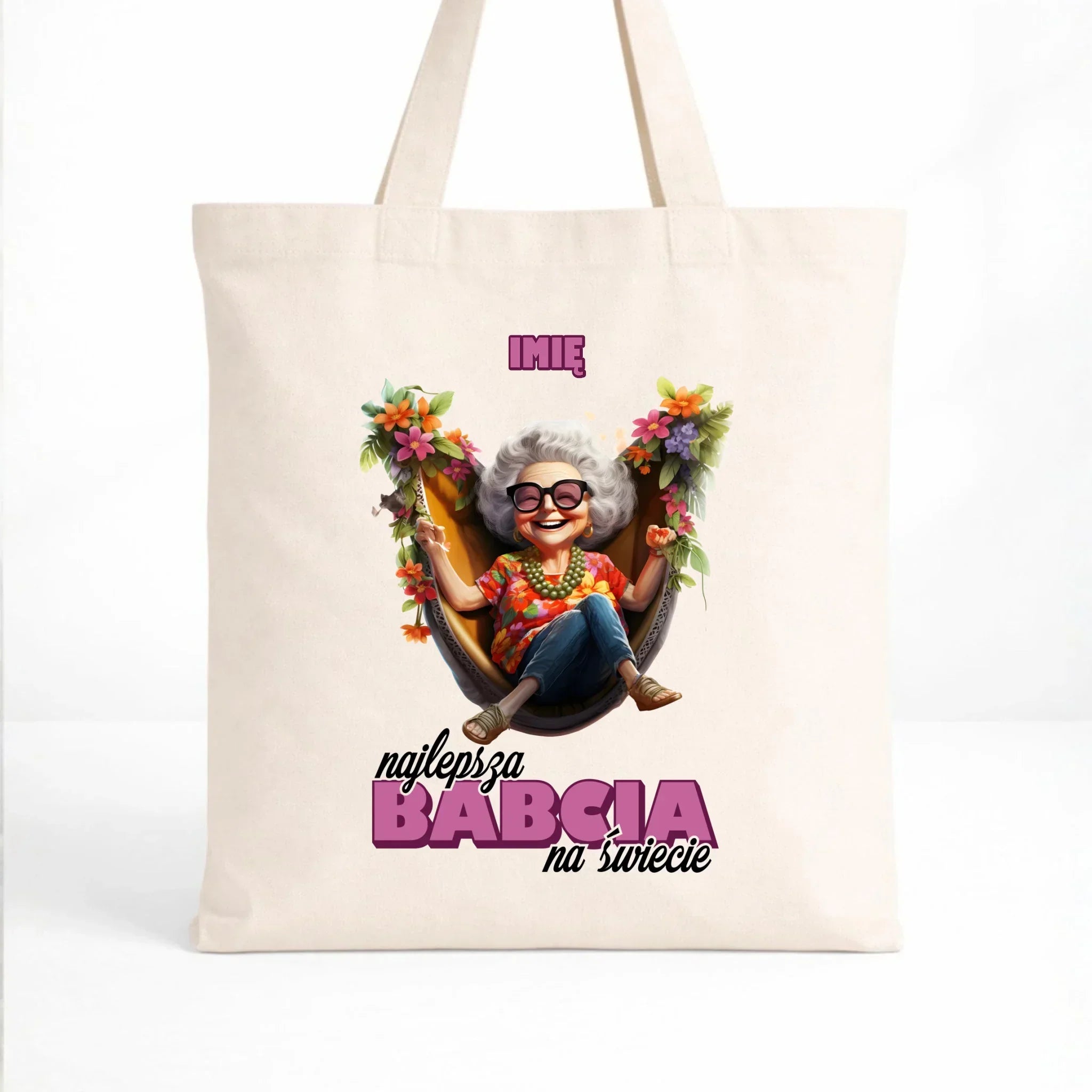 Torba dla babci - Najlepsza Babcia na świecie - personalizowana B14 - StoryCups.pl