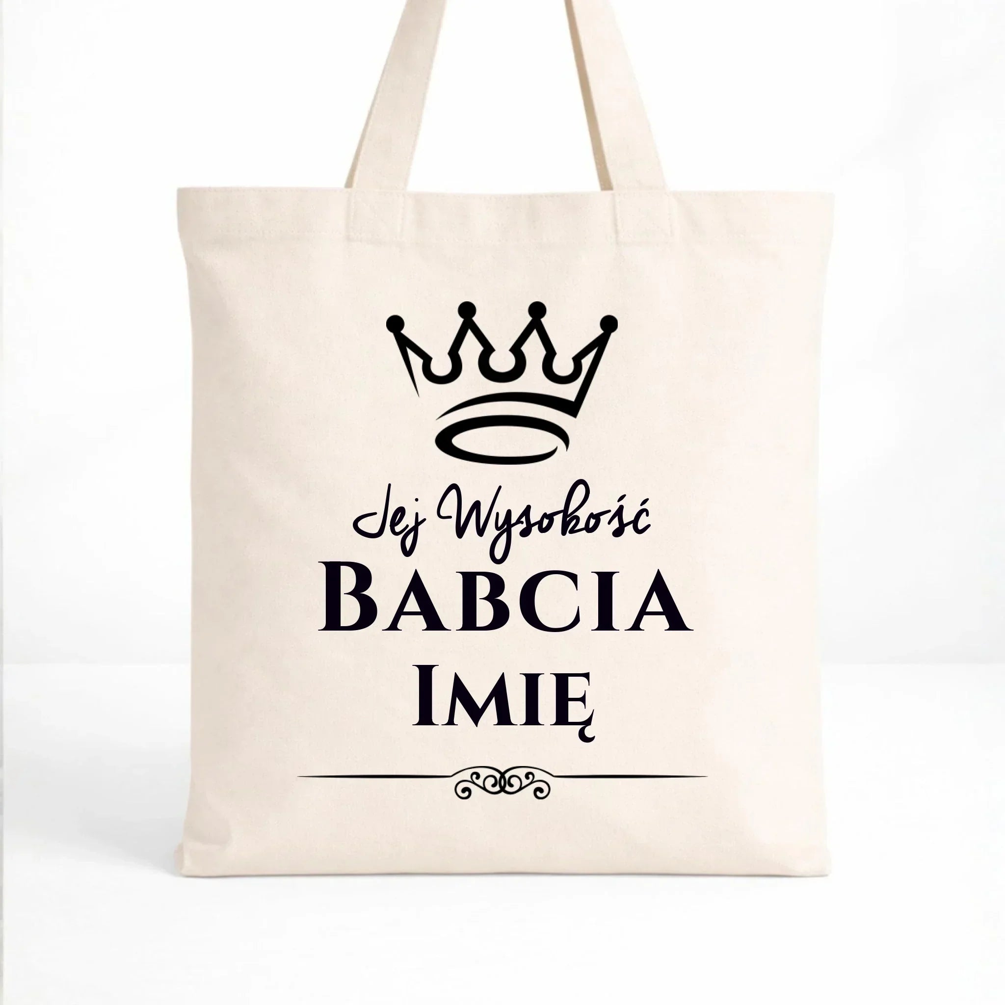Torba dla babci - Jej Wysokość Babcia - personalizowana B11 - StoryCups.pl
