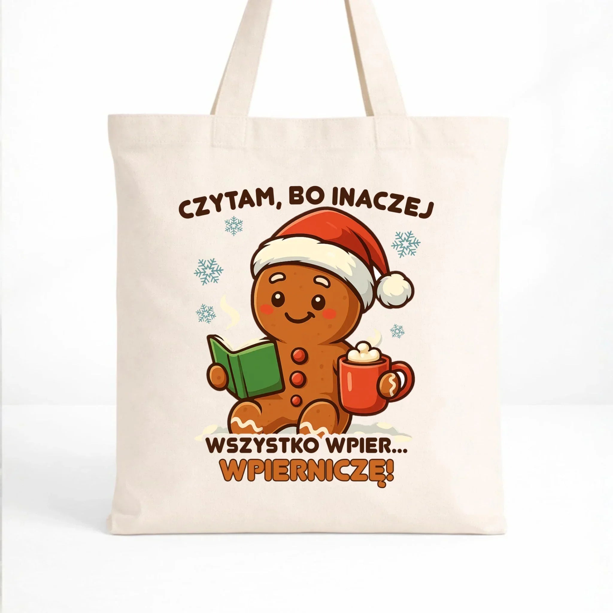Torba świąteczna - Czytam, bo inaczej wszystko wpier... wpierniczę BN79 - StoryCups.pl