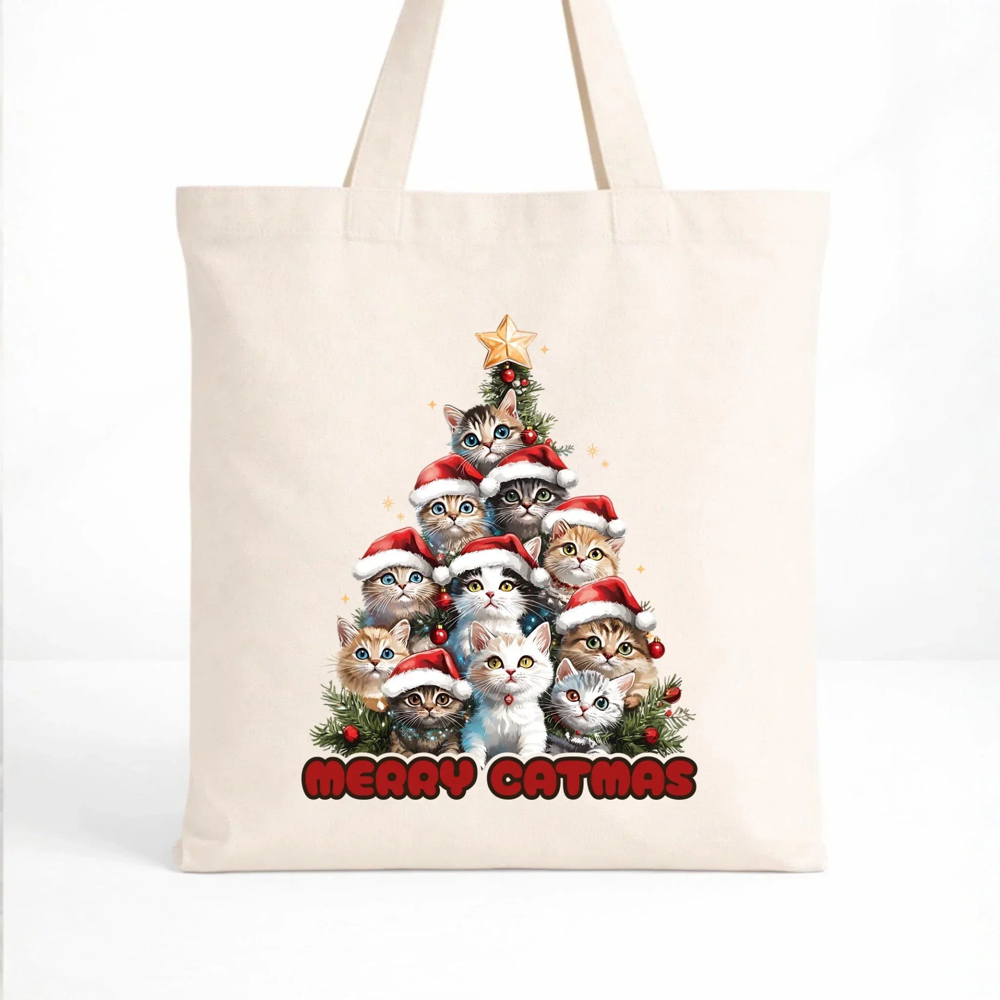 Torba świąteczna - Kocia choinka Merry Catmas BN20 - StoryCups.pl