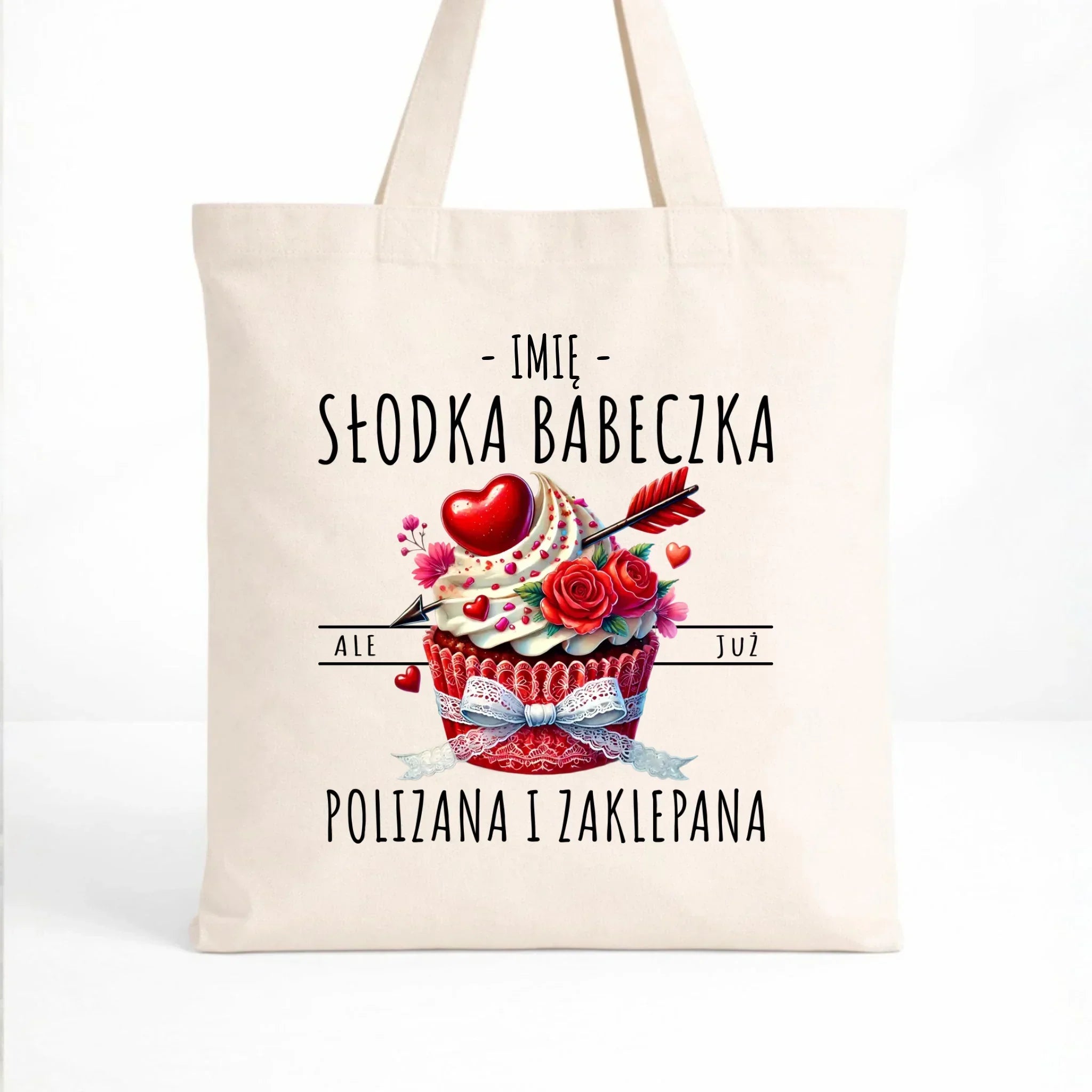 Torba - Słodka babeczka polizana i zaklepana - personalizowana W37 - StoryCups.pl