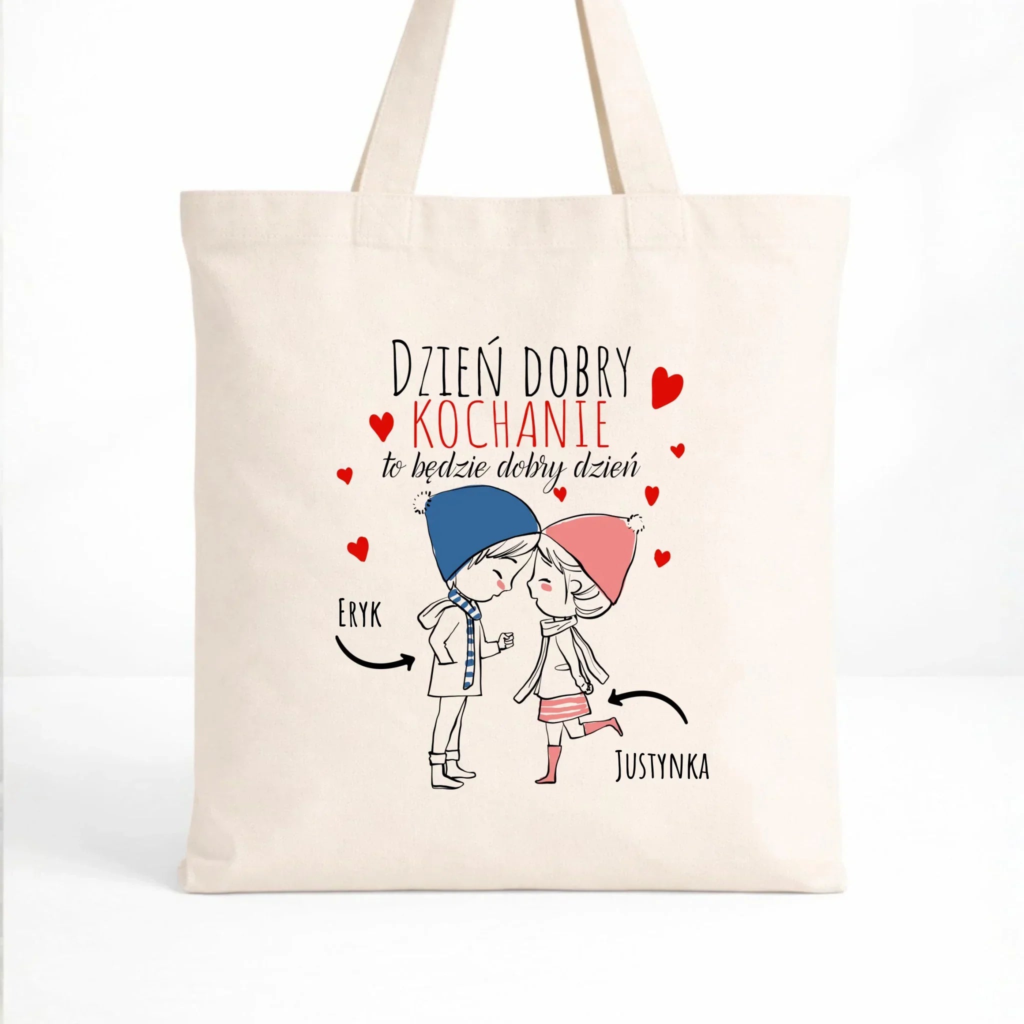Torba dla par - Dzień dobry Kochanie - personalizowana W10 - StoryCups.pl