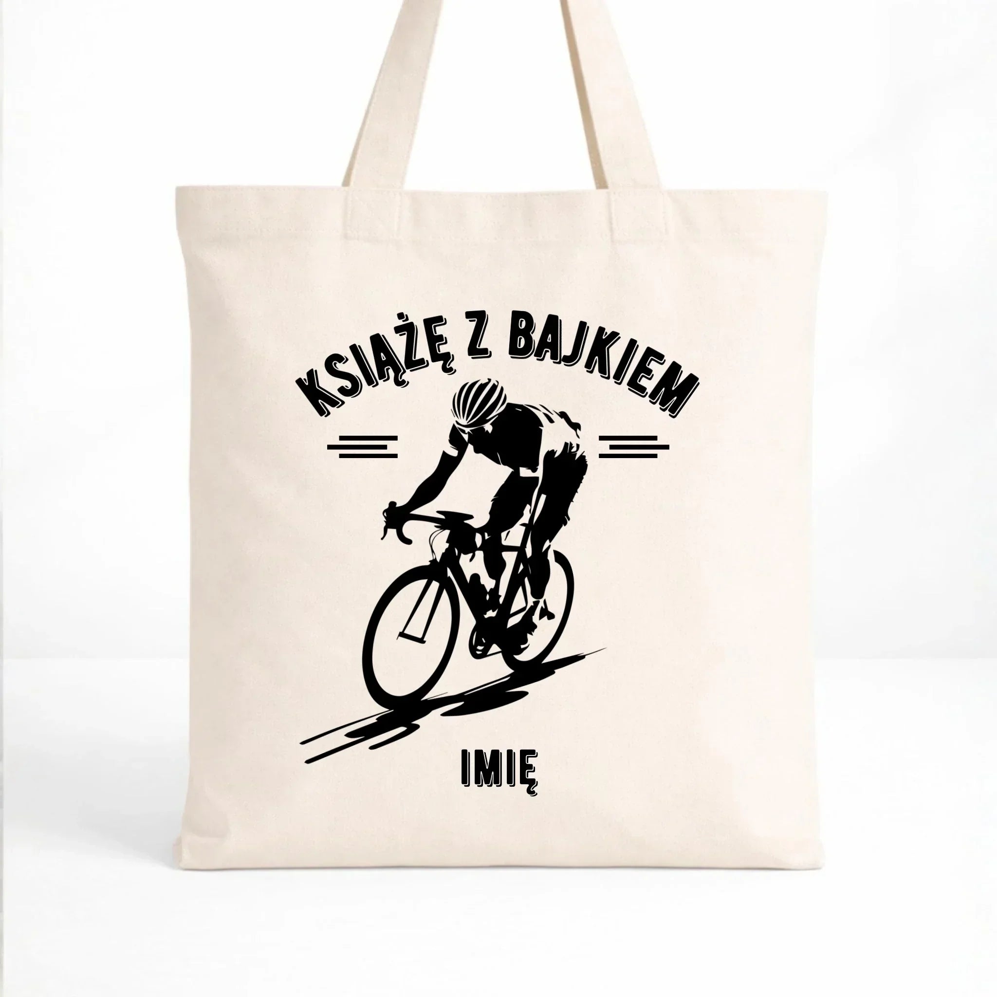 Torba dla rowerzysty - Książę z bajkiem - personalizowana HR01 - StoryCups.pl