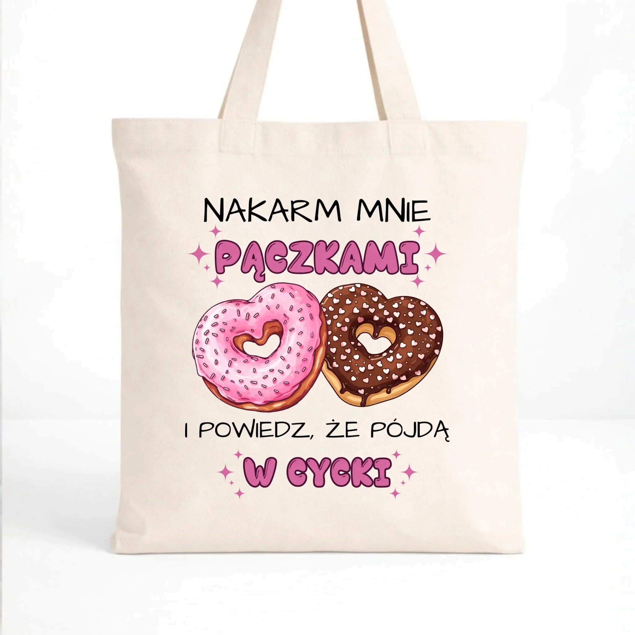 Torba dla dziewczyny - Nakarm mnie pączkami W59 - StoryCups.pl