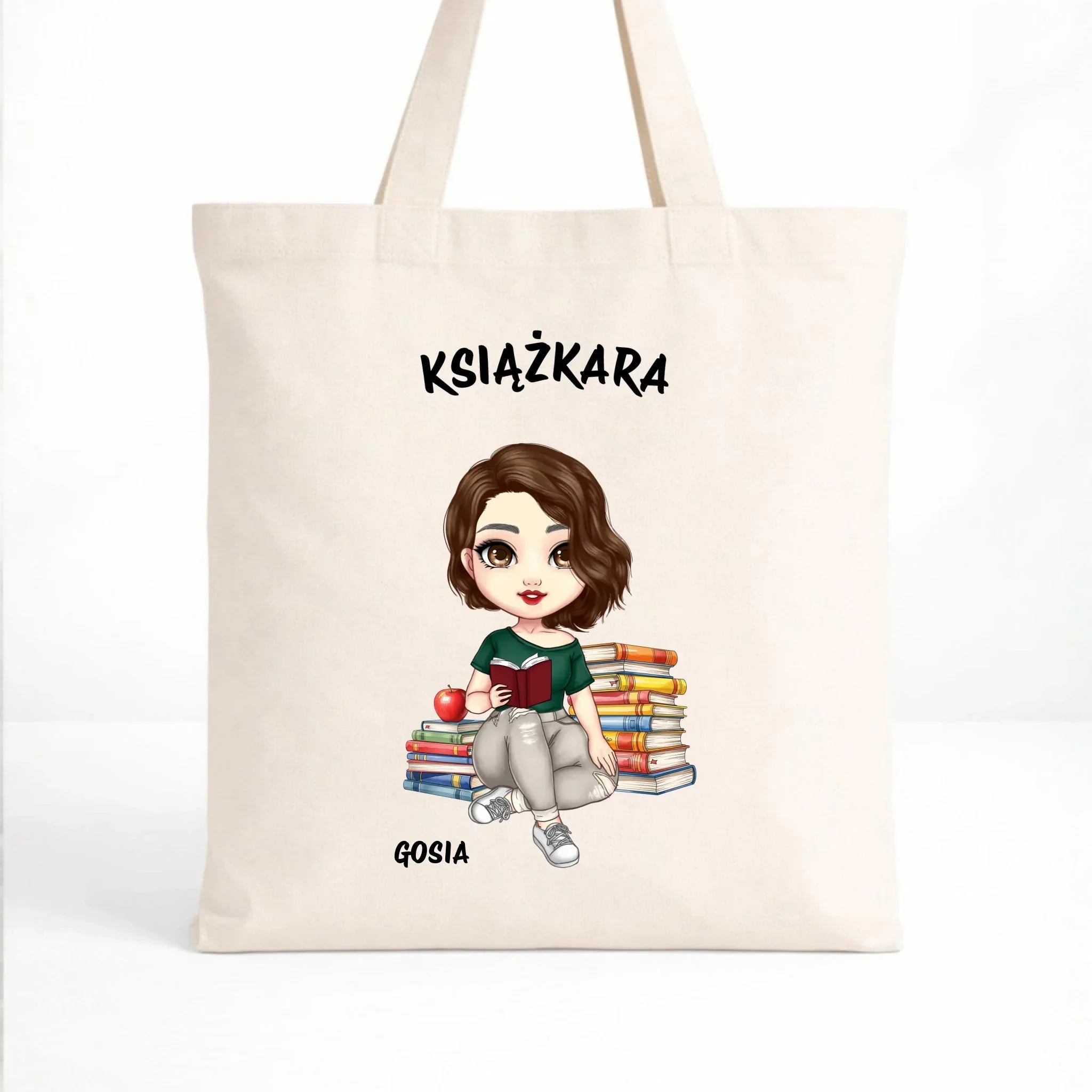 Torba - Książkara - Prezent dla miłośniczki czytania książek - personalizowana DZ03 - StoryCups.pl