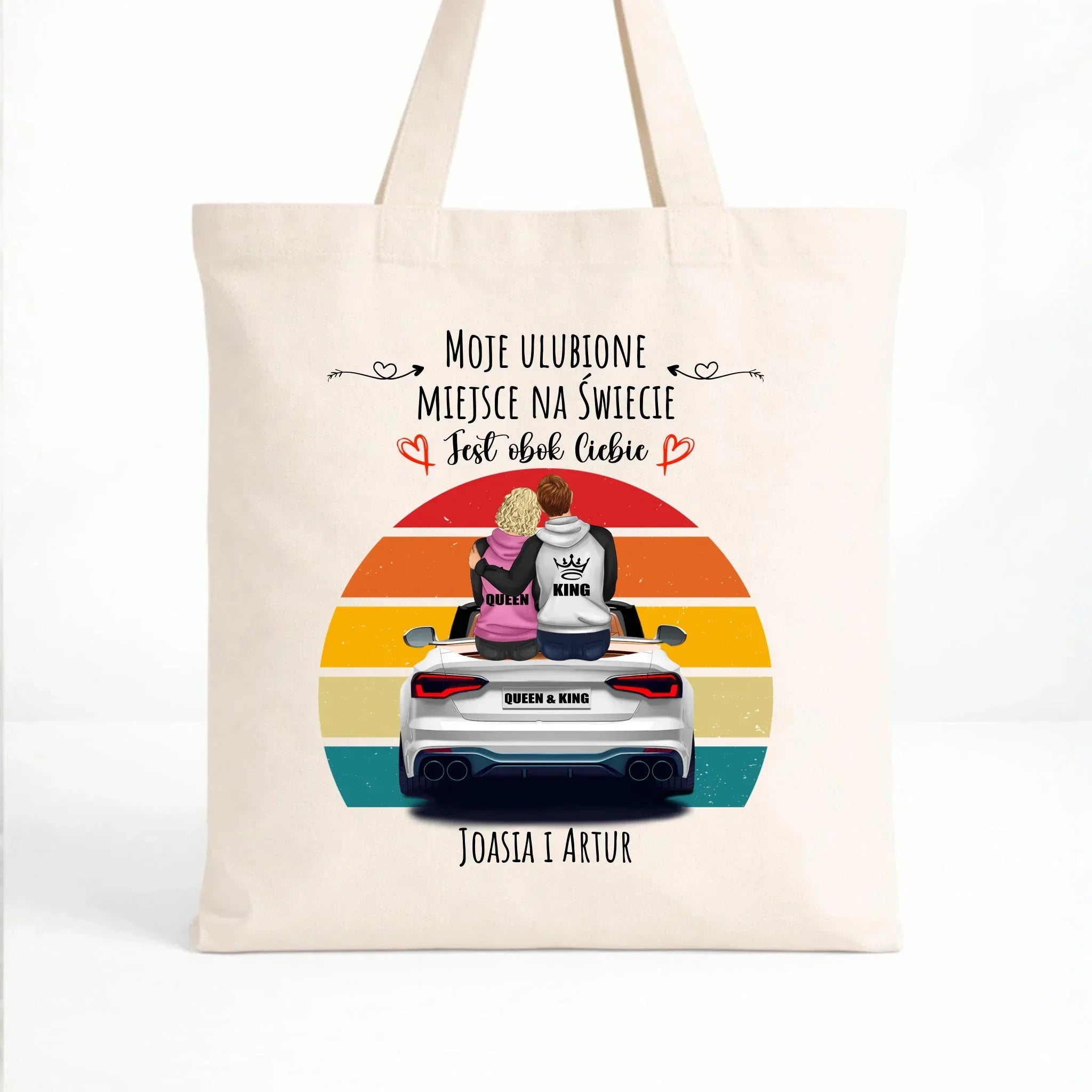 Torba dla par - Moje ulubione miejsce - personalizowana W06 - StoryCups.pl