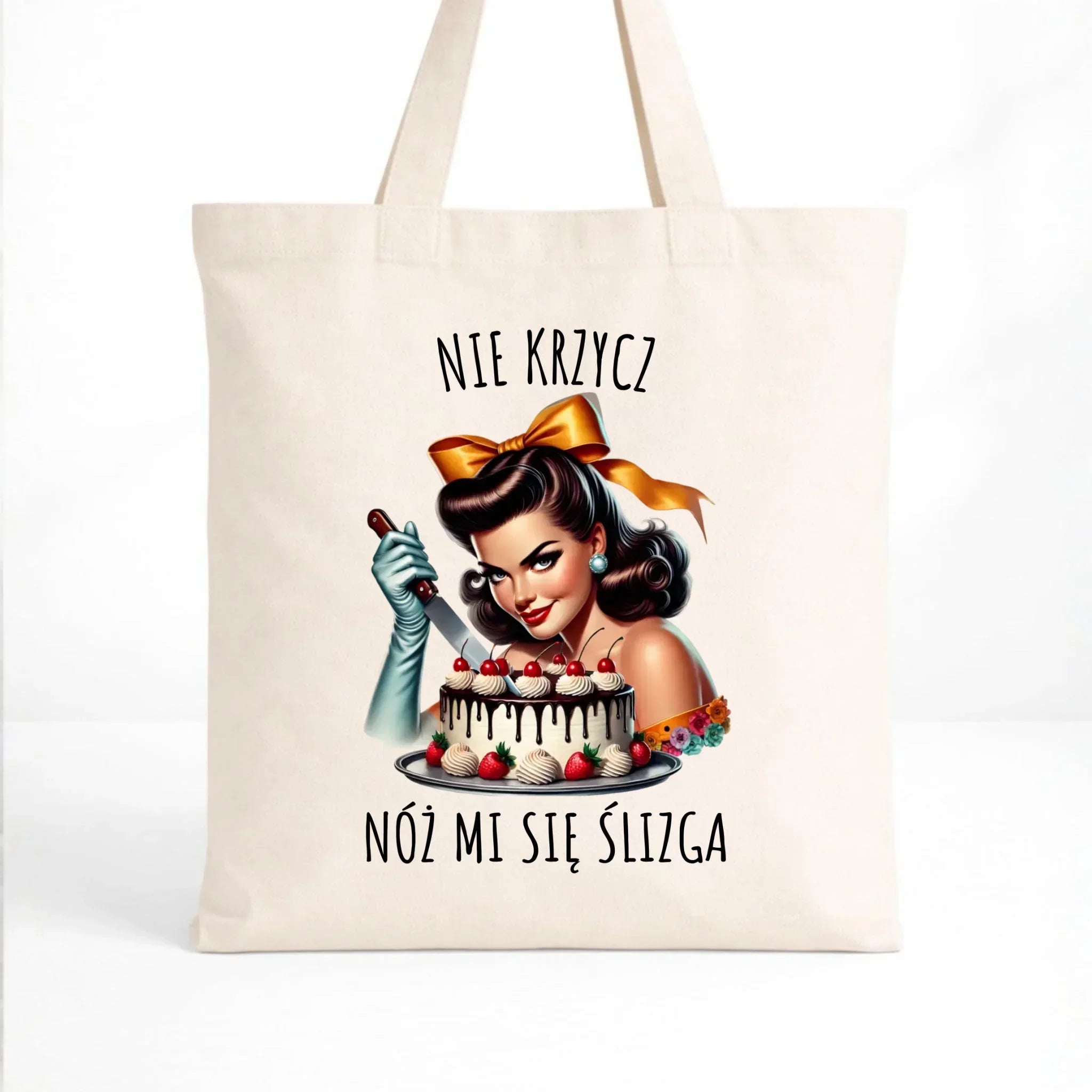 Torba - Nie krzycz, nóż mi się ślizga - Czarny humor DZ22 - StoryCups.pl