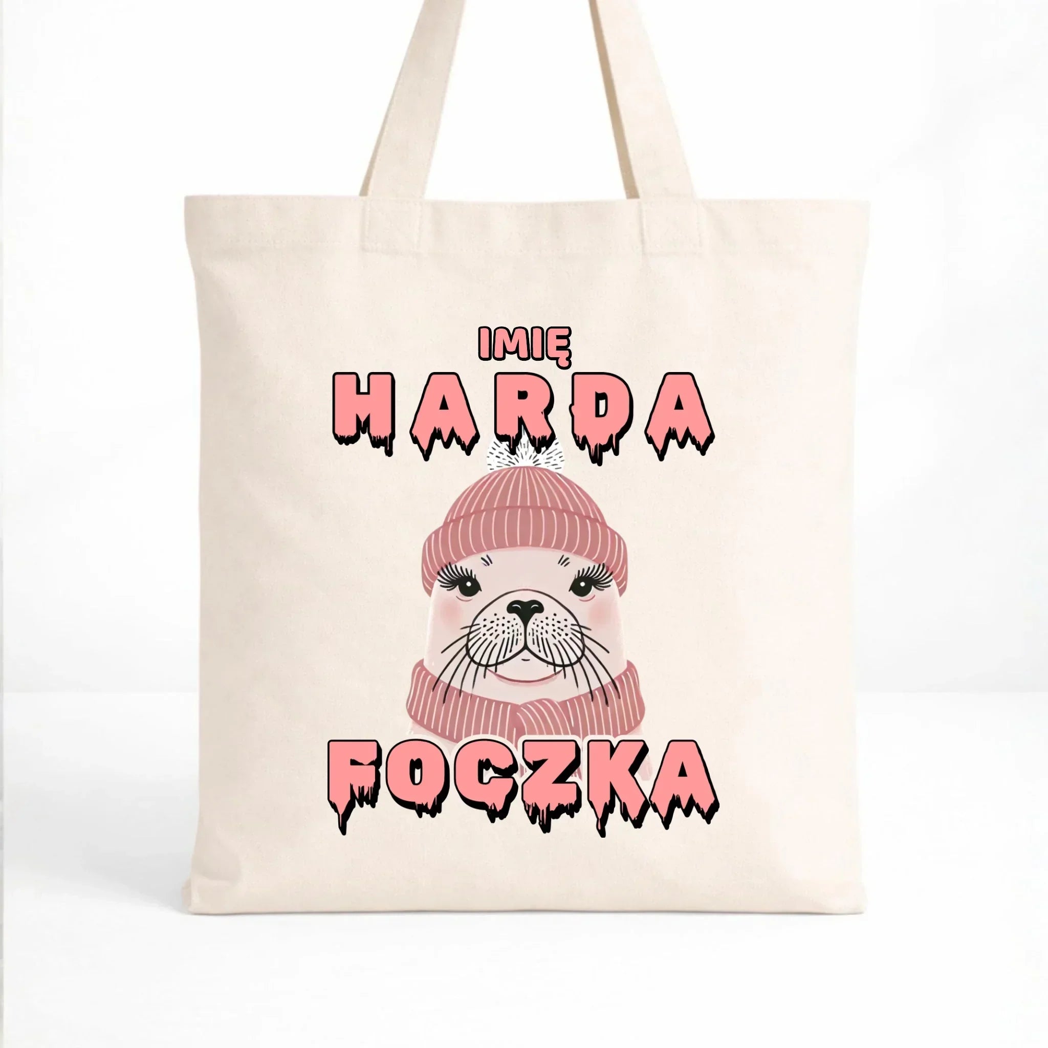 Torba - prezent dla morsa - Harda foczka - personalizowana HM05 - StoryCups.pl