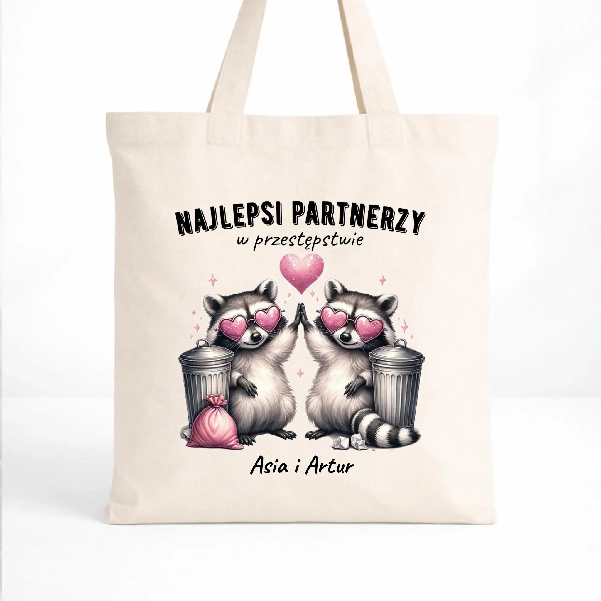 Torba dla par - Najlepsi partnerzy w przestępstwie - personalizowana W27 - StoryCups.pl