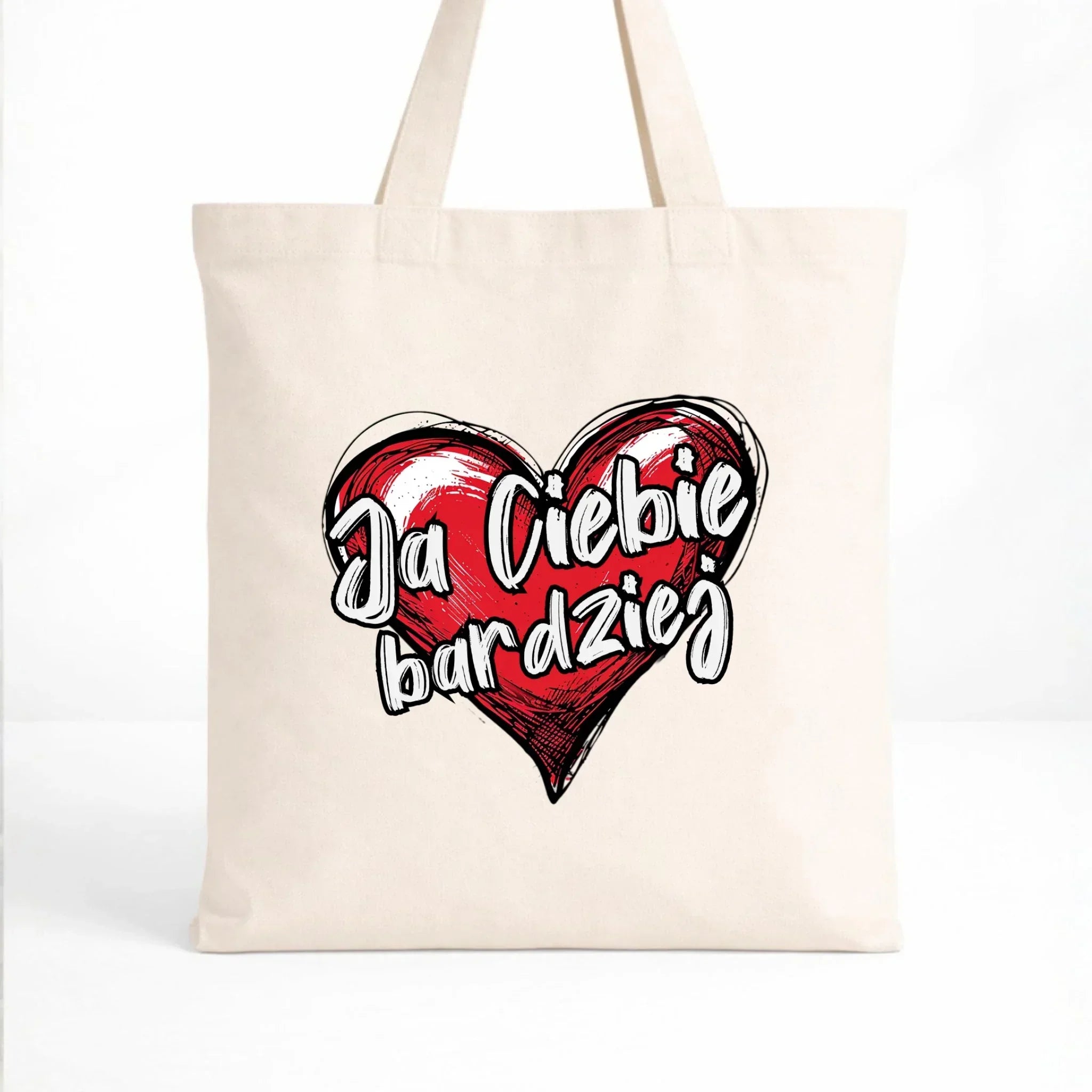 Torba dla par - Serce Ja Ciebie bardziej W84 - StoryCups.pl