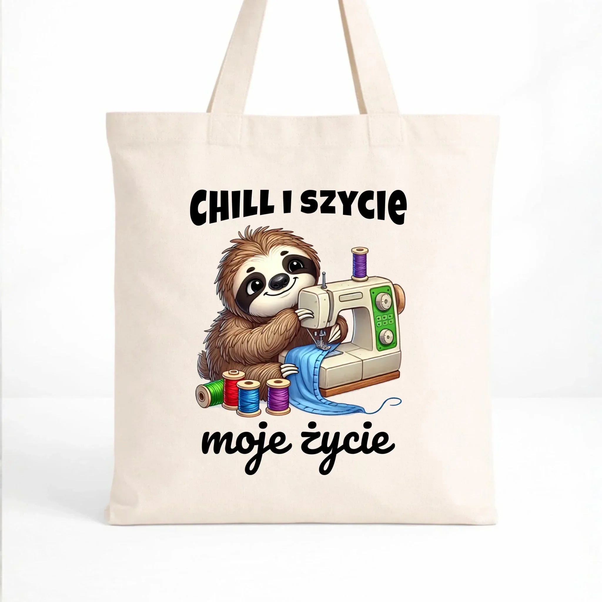 Torba szyciowa dla krawcowej - Chill i szycie moje życie HS17 - StoryCups.pl
