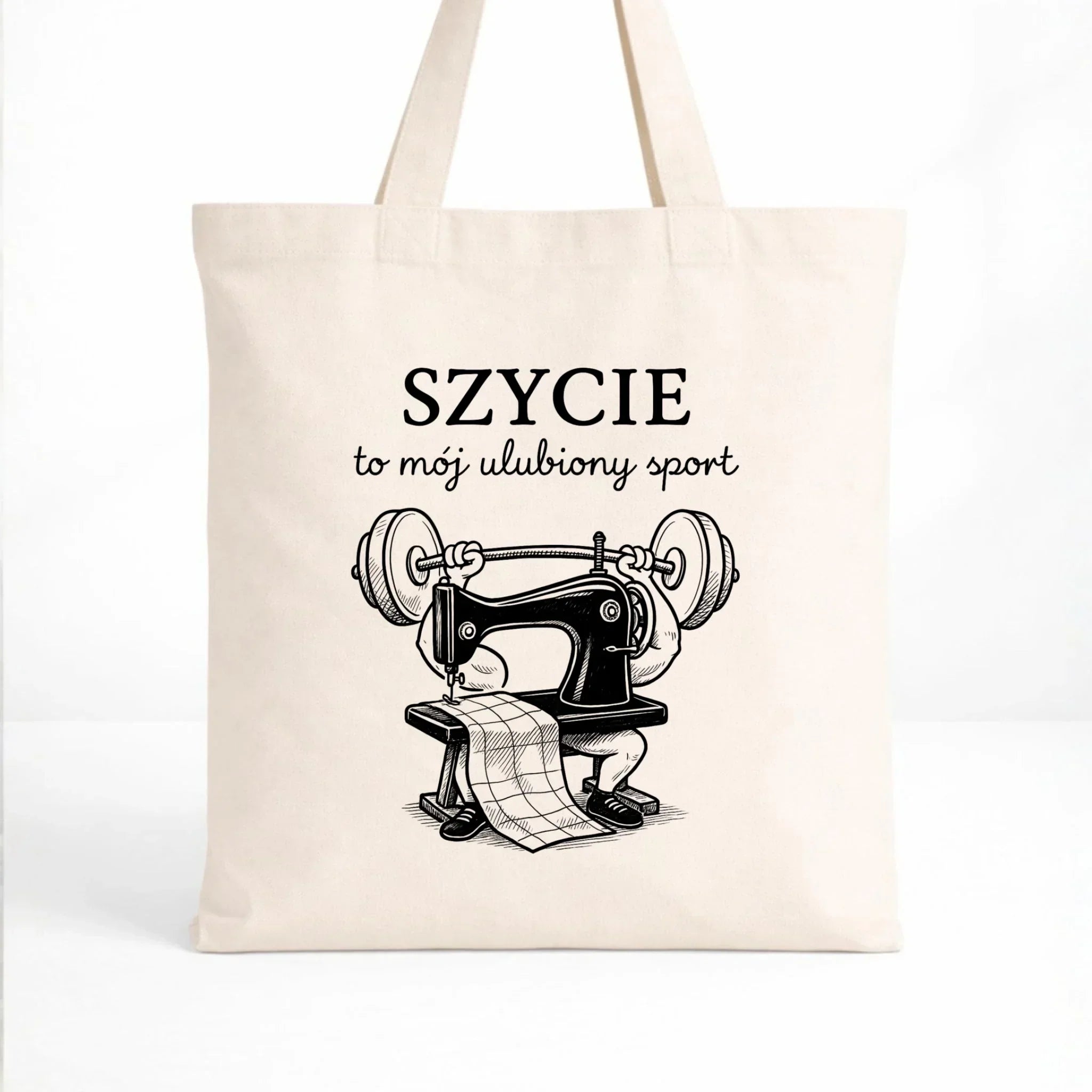 Torba szyciowa dla krawcowej - Szycie to mój ulubiony sport HS23 - StoryCups.pl