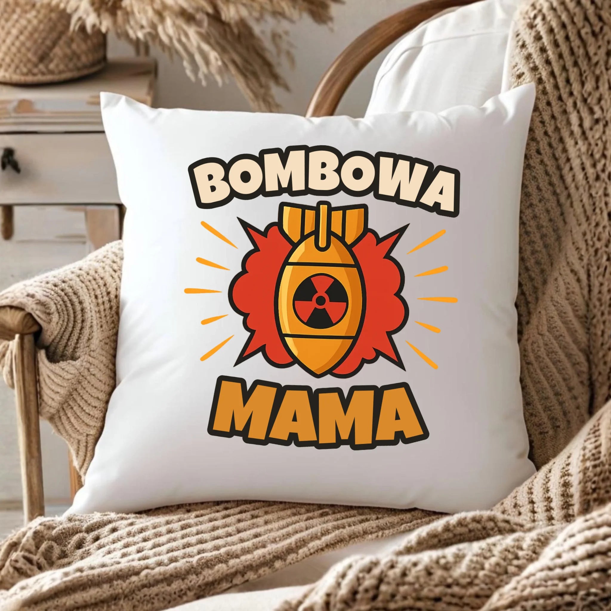 Poduszka dla mamy - Bombowa Mama DM02 - StoryCups.pl
