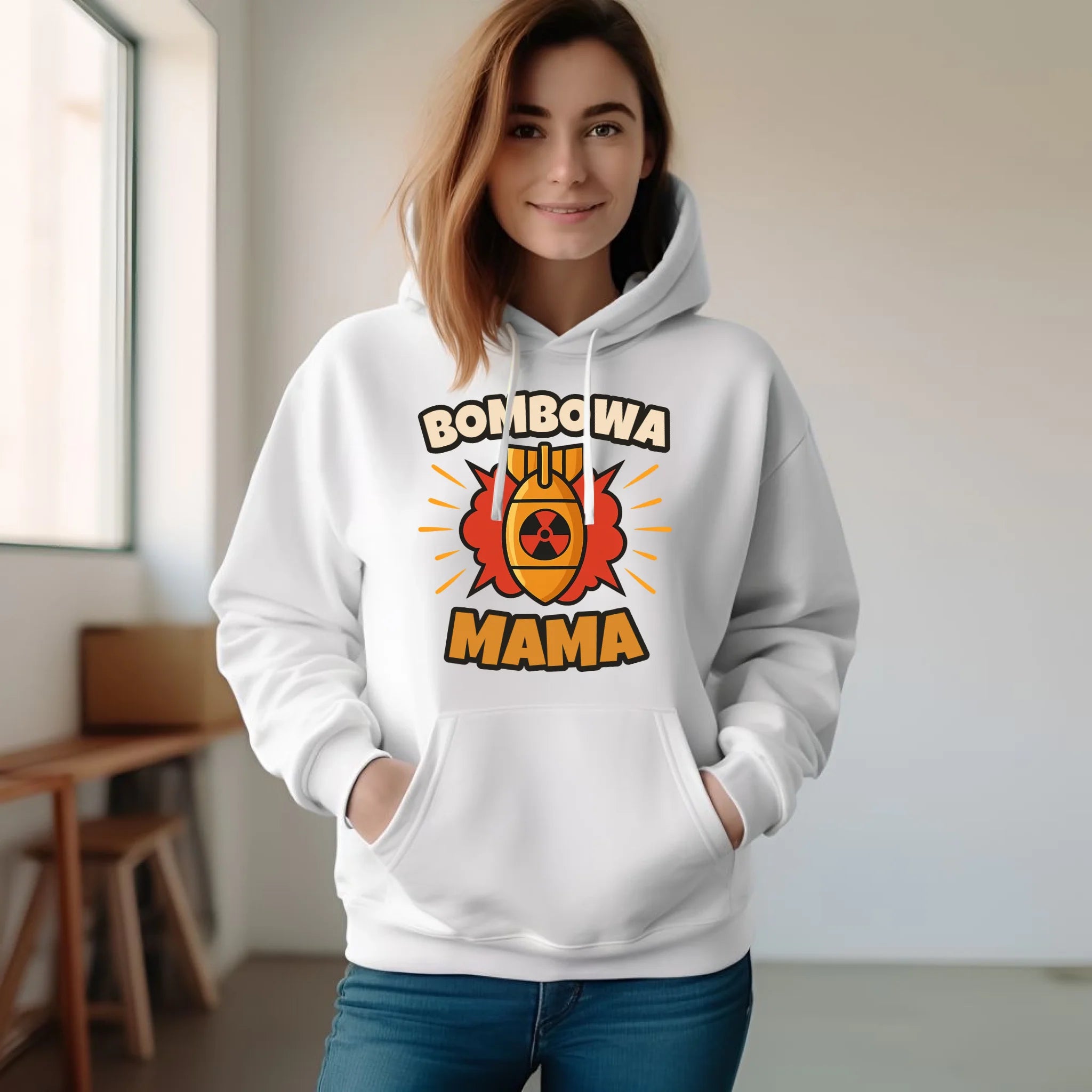 Bluza z kapturem dla mamy - Bombowa Mama DM02 - StoryCups.pl