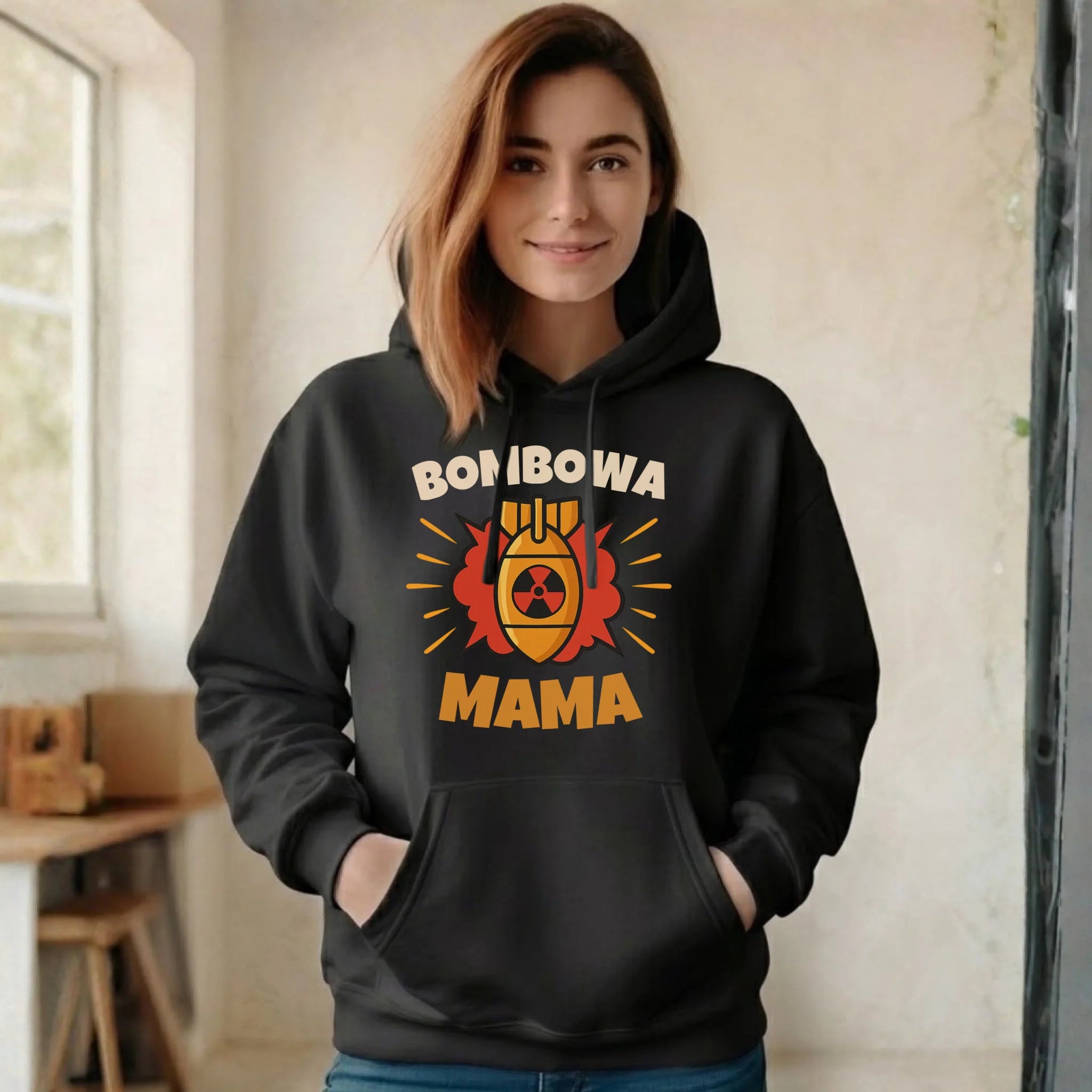 Bluza z kapturem dla mamy - Bombowa Mama DM02 - StoryCups.pl