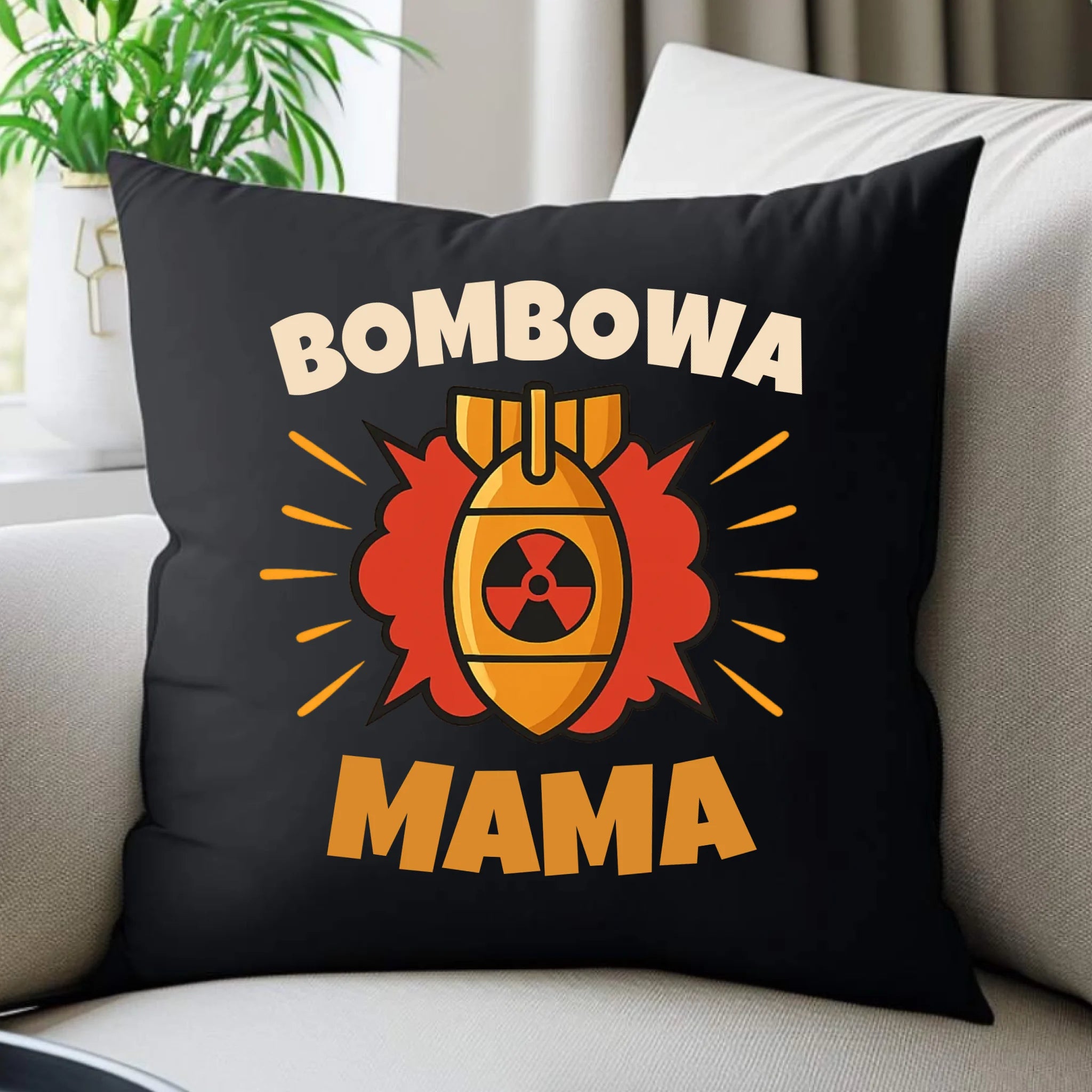 Poduszka dekoracyjna dla mamy - Bombowa Mama DM02 - StoryCups.pl