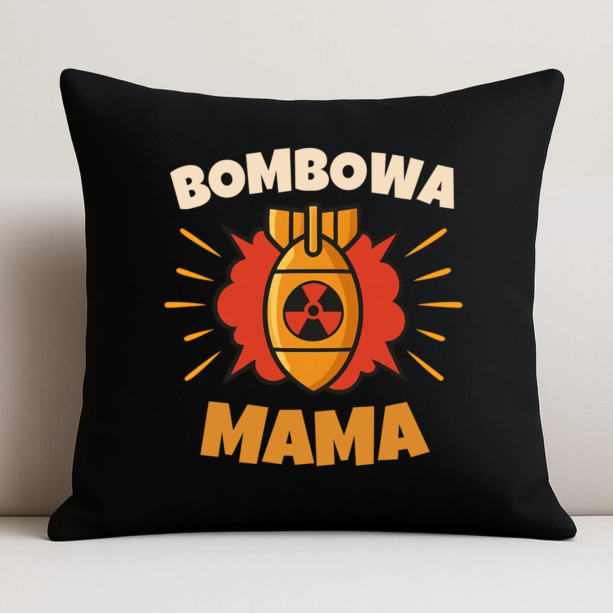 Poduszka dekoracyjna dla mamy - Bombowa Mama DM02 - StoryCups.pl