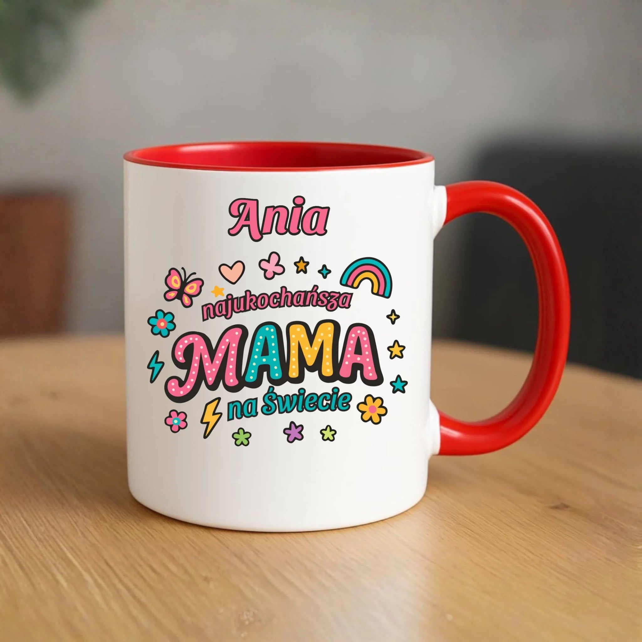 Kubek dla mamy - Najukochańsza mama na Świecie - personalizowany DM03 - StoryCups.pl