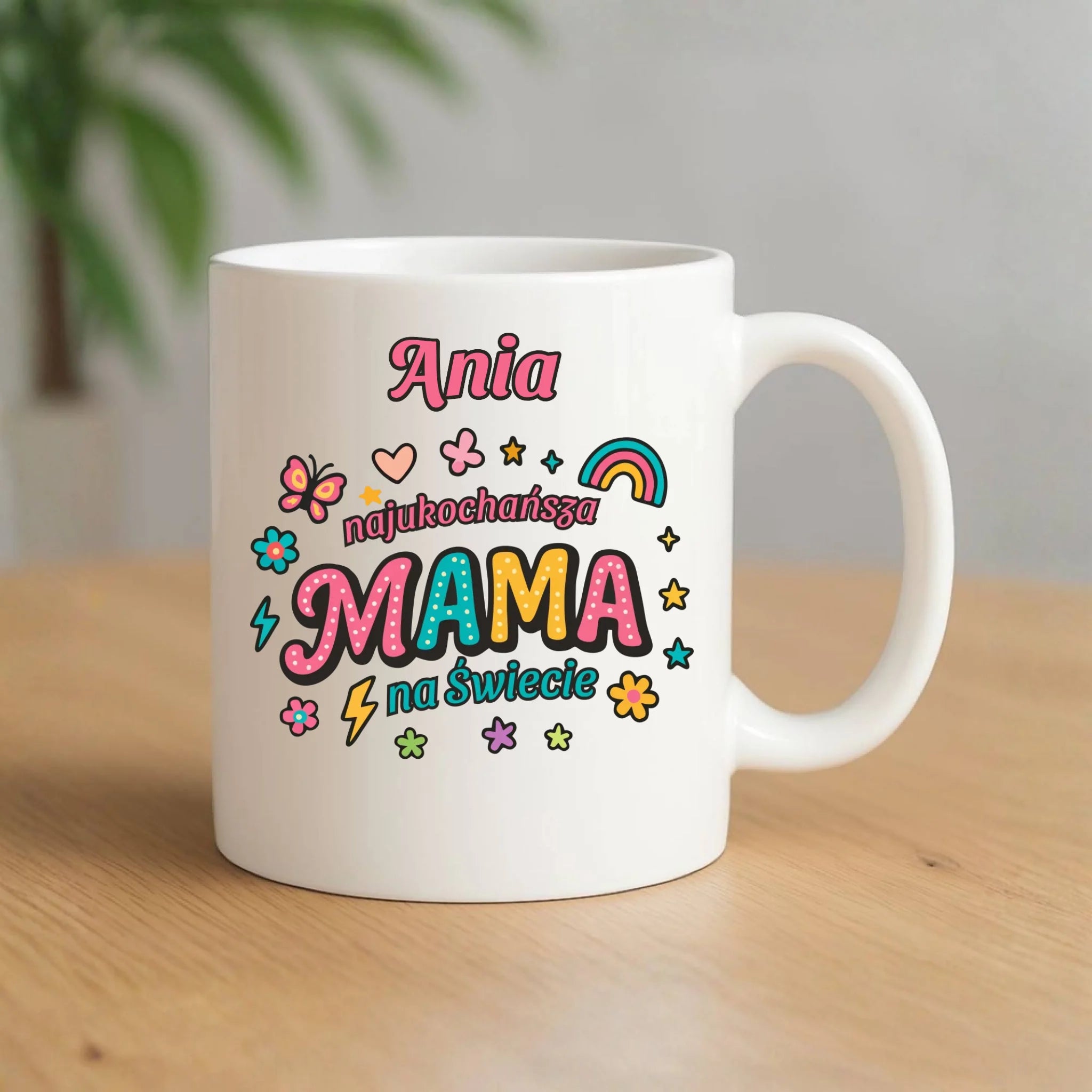 Kubek dla mamy - Najukochańsza mama na Świecie - personalizowany DM03 - StoryCups.pl