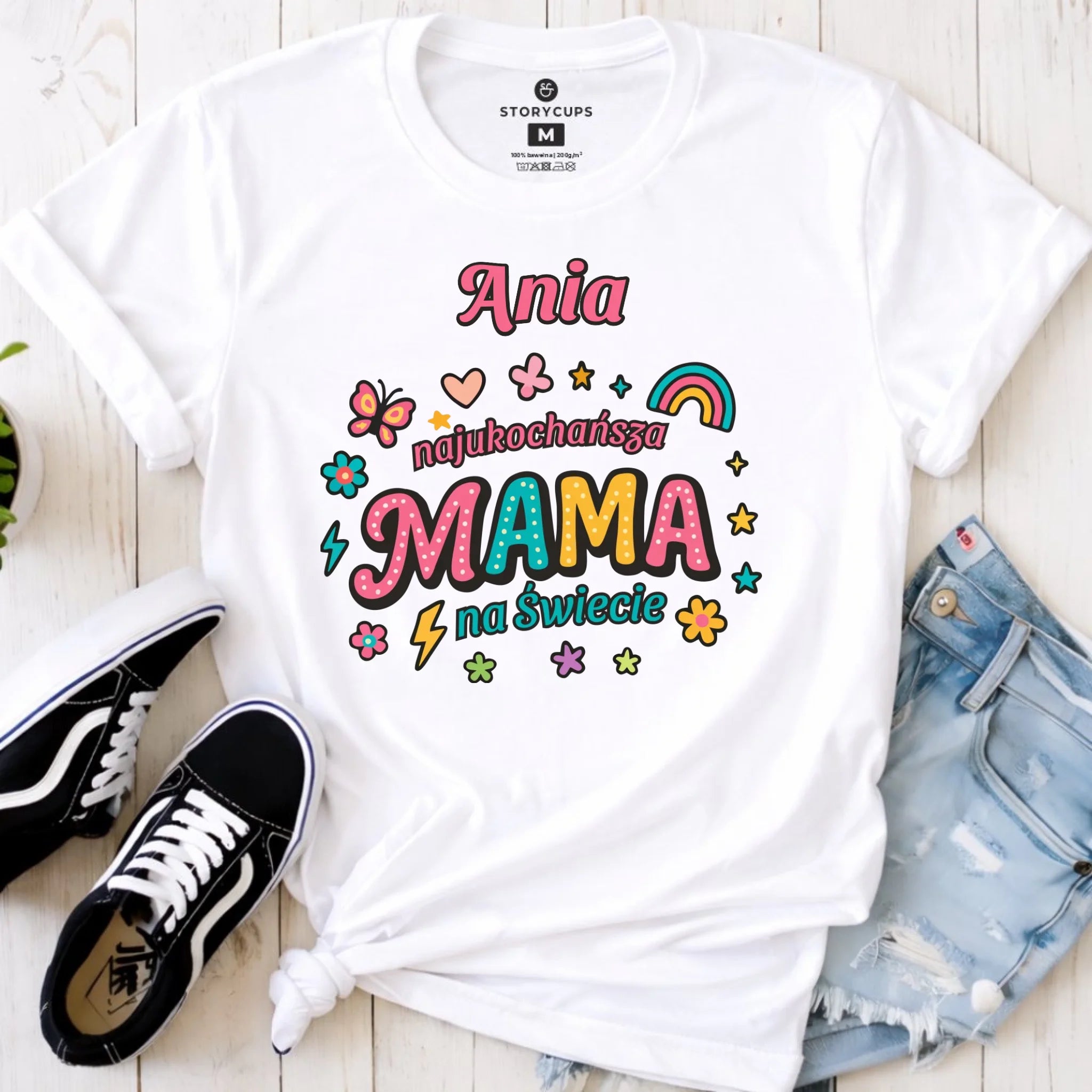 Koszulka dla mamy - Najukochańsza mama na Świecie - personalizowana DM03 - StoryCups.pl