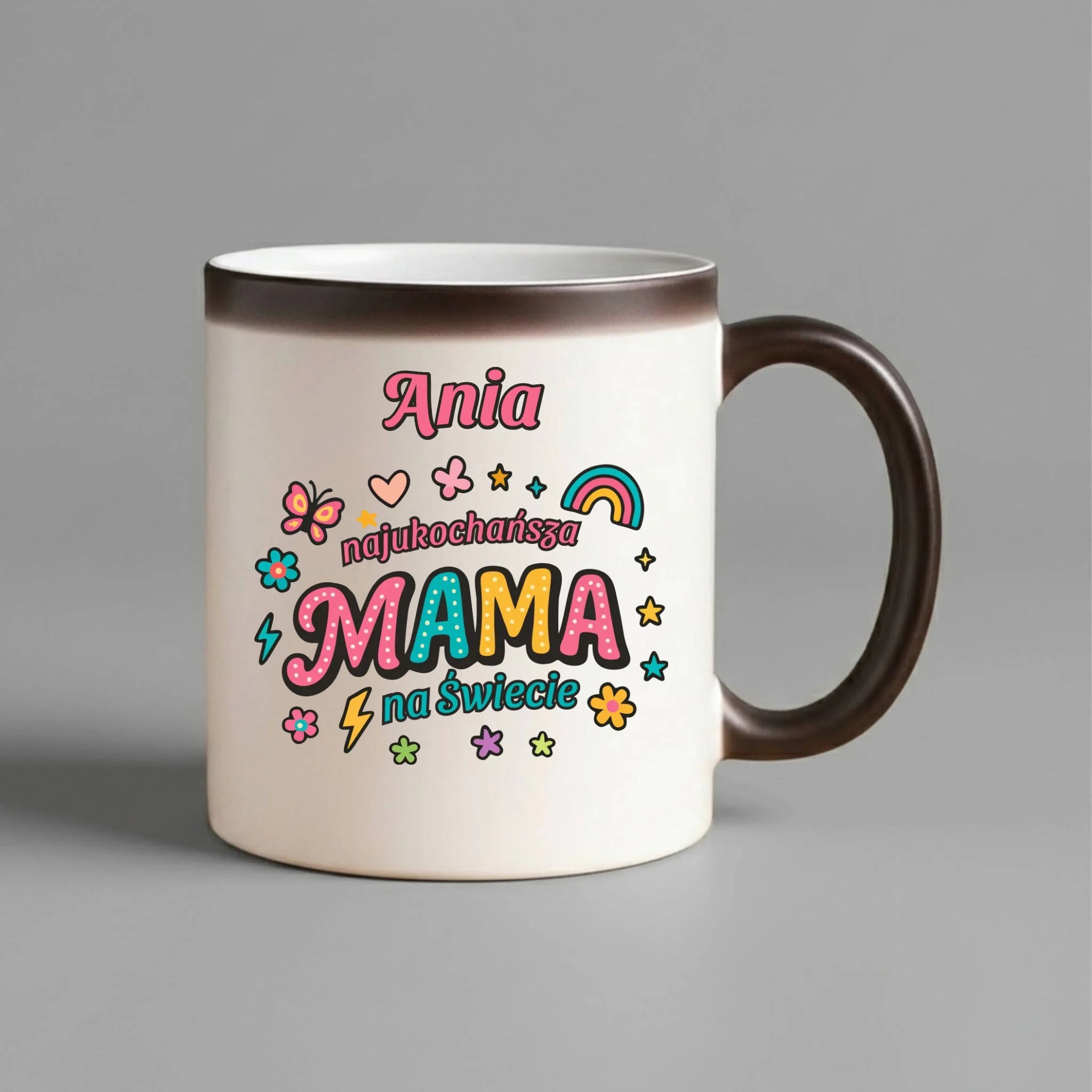 Kubek magiczny dla mamy - Najukochańsza mama na Świecie - personalizowany DM03 - StoryCups.pl