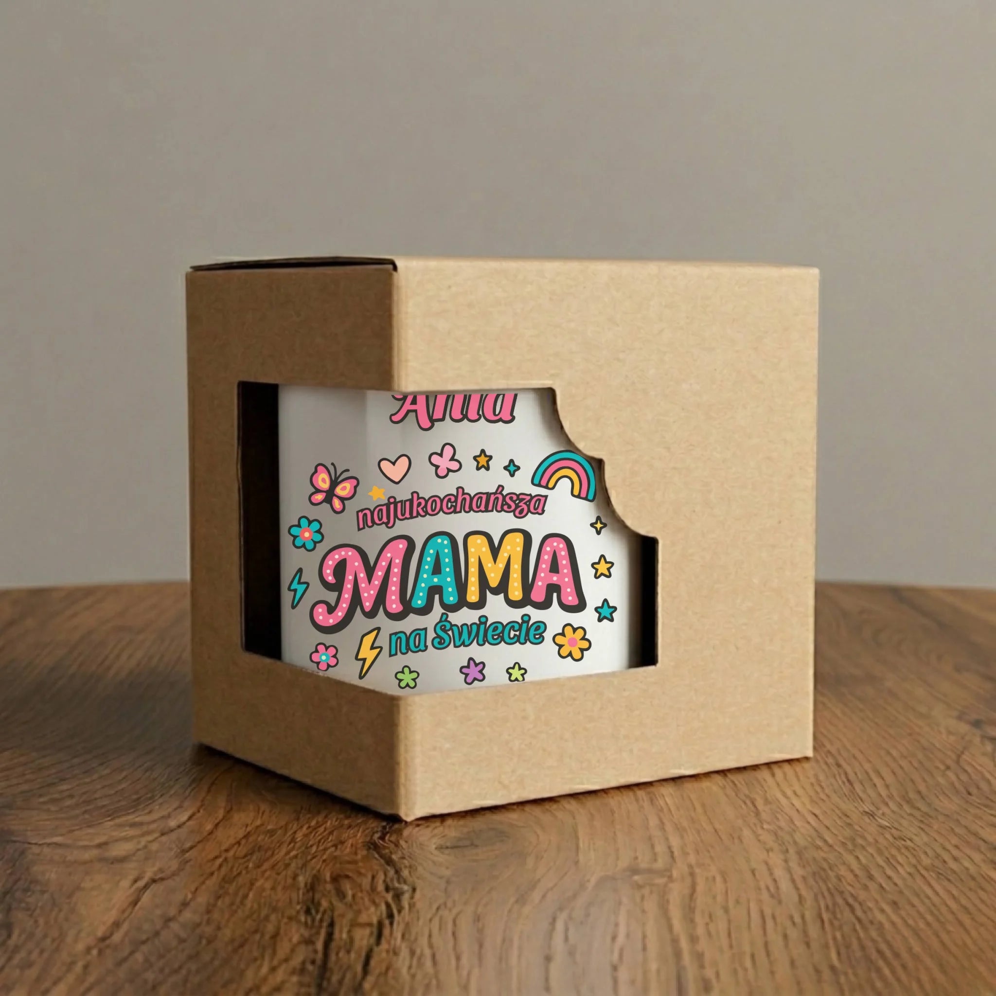 Kubek magiczny dla mamy - Najukochańsza mama na Świecie - personalizowany DM03 - StoryCups.pl