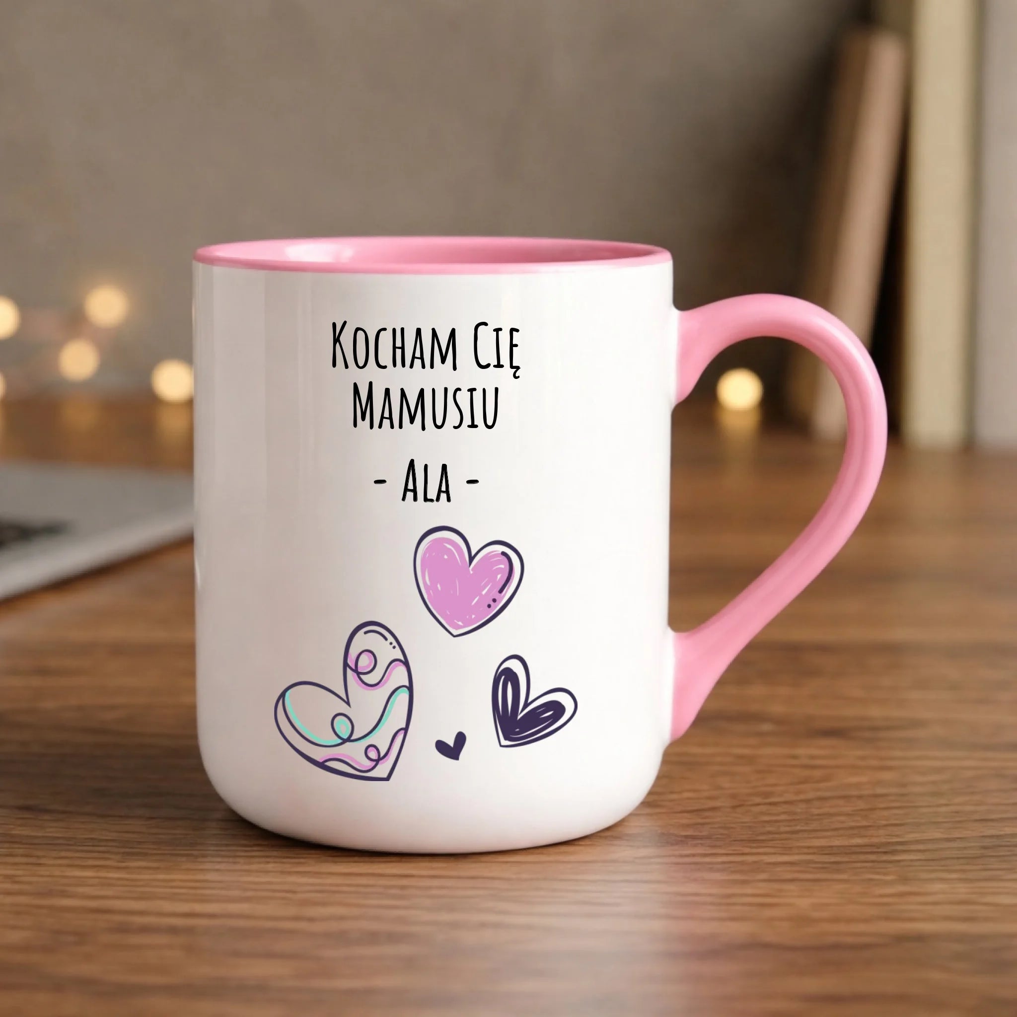 Kubek elegant dla mamy - Kocham Cię Mamusiu - personalizowany DM05 - StoryCups.pl