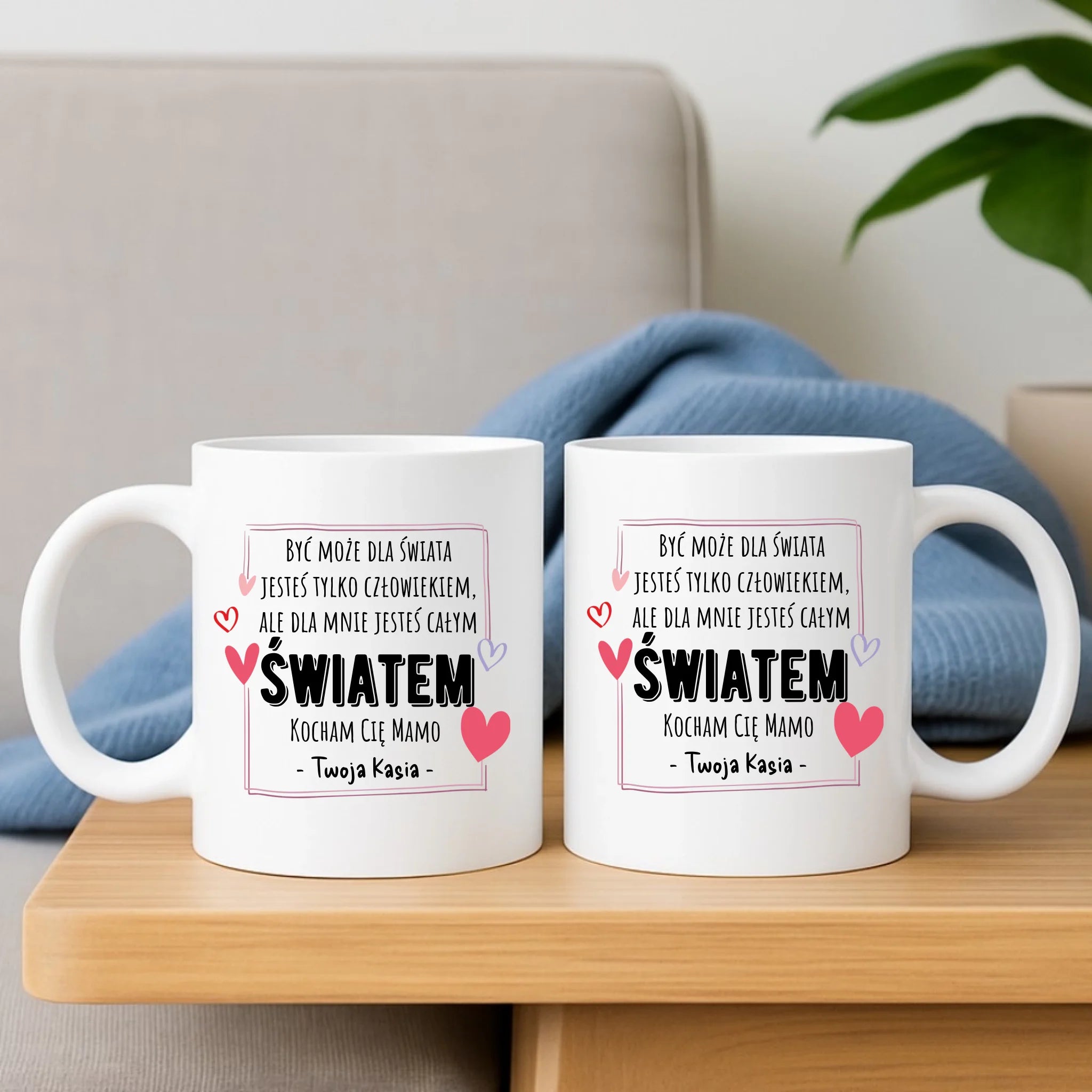 Kubek dla mamy - Mamo jesteś całym Światem - personalizowany DM06 - StoryCups.pl